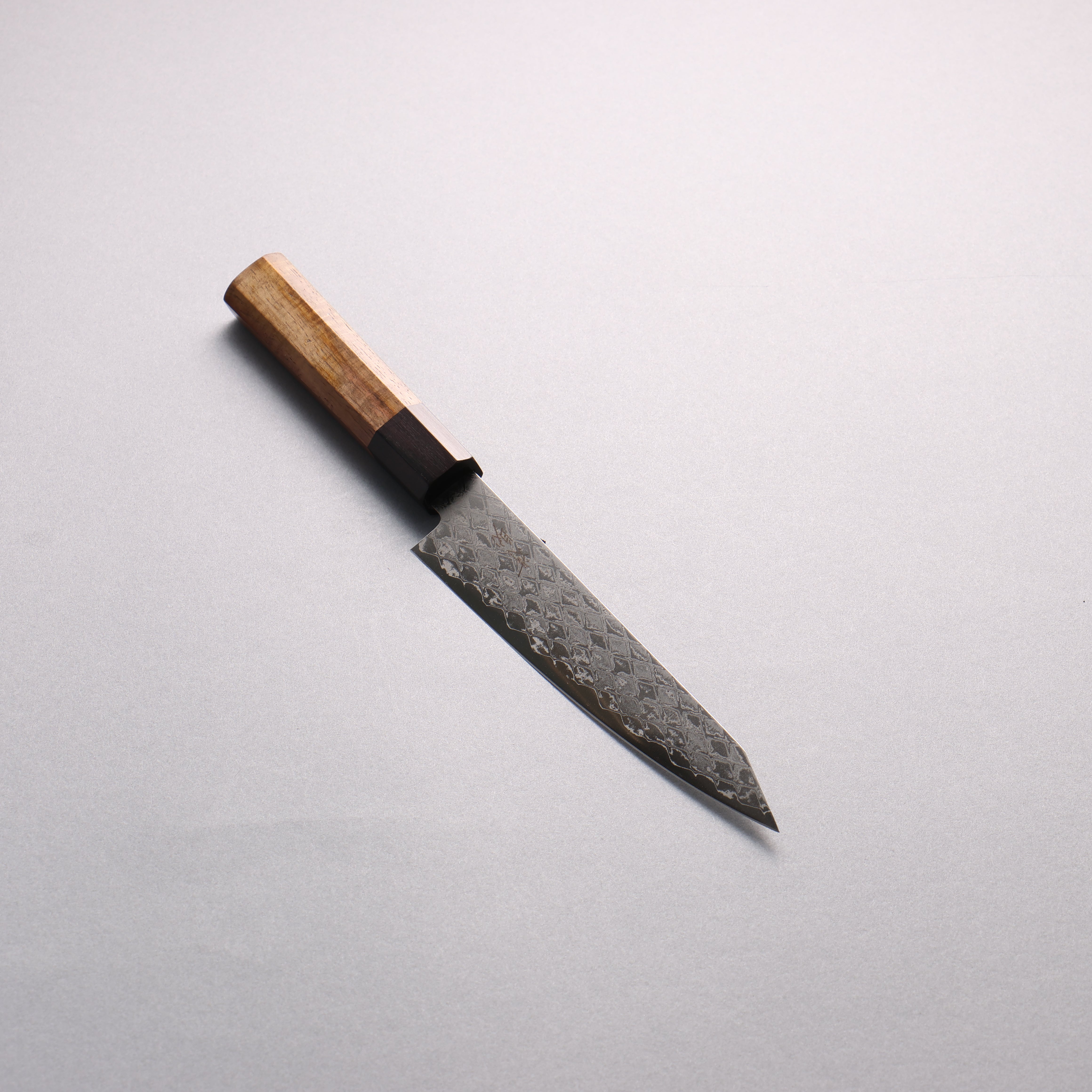 Seisuke AUS10 Mirror Crossed Kiritsuke Petty-Utility 150mm Rosewood (Ferrule: Brown Pakka Wood) Handle - Japanny - Best Japanese Knife