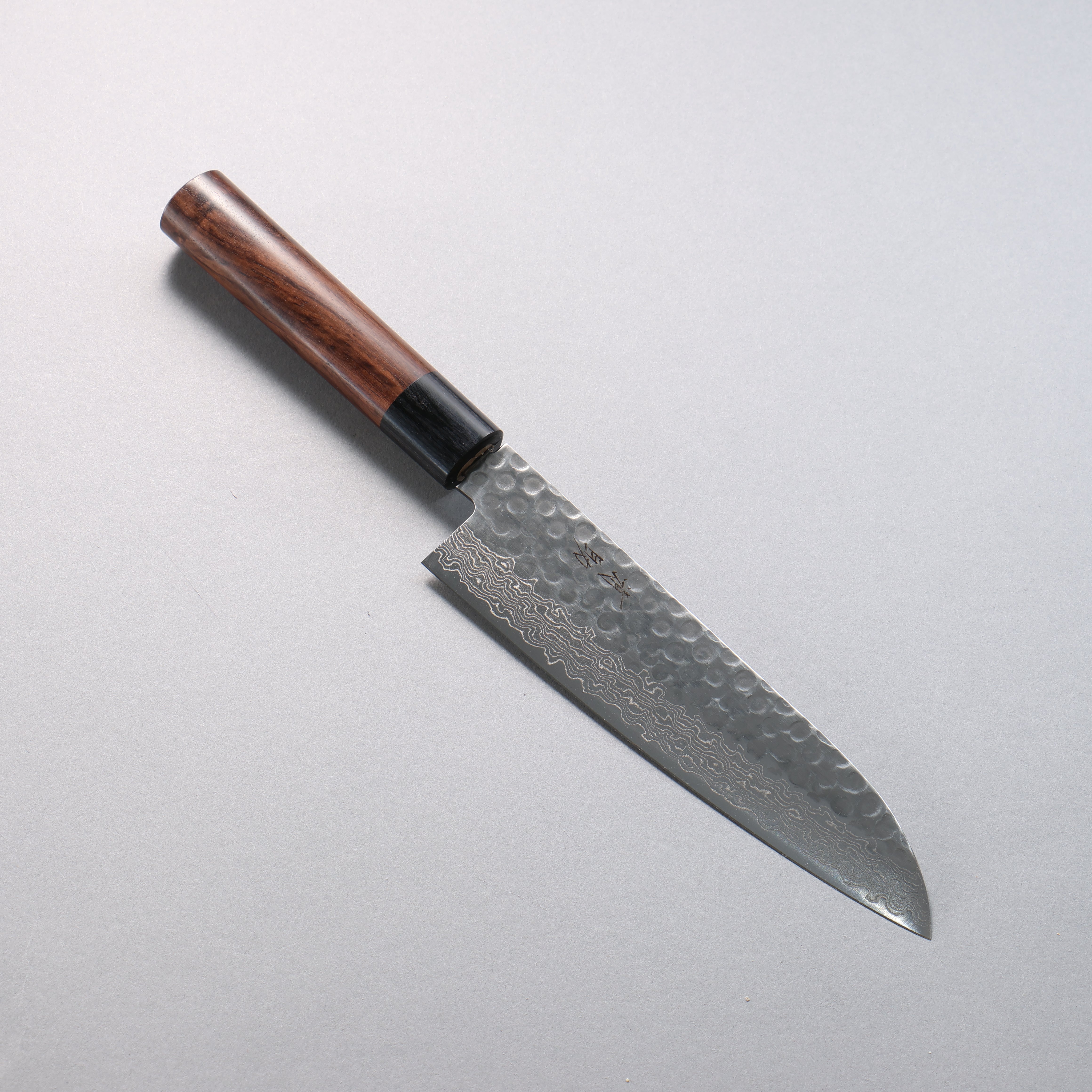 Seisuke Sumi VG10 16 Layer Hammered Damascus Santoku 180mm Rosewood Handle - Japanny - Best Japanese Knife