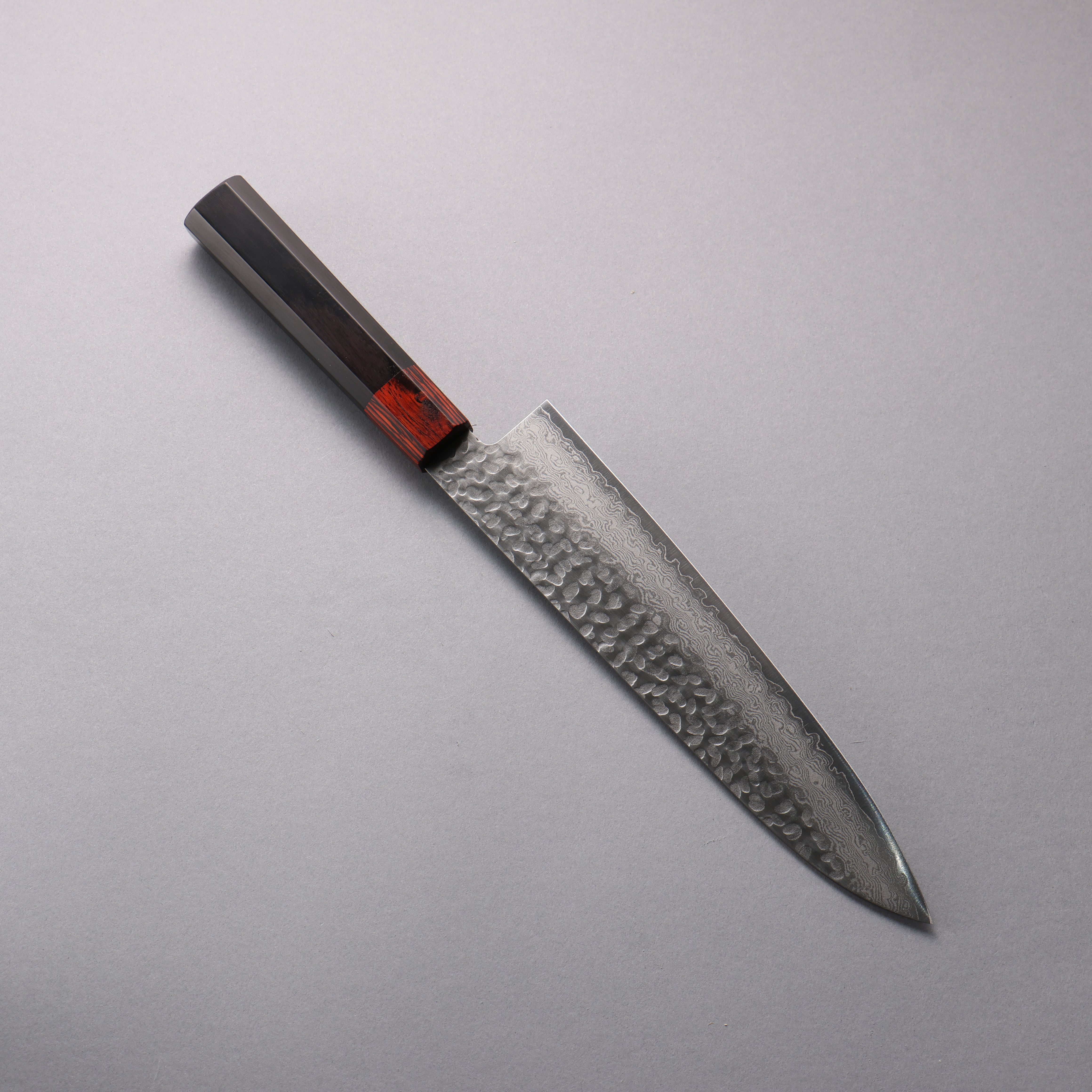 Seisuke VG10 33 Layer Hammered Damascus Gyuto 210mm Black Pakka wood Handle - Japanny - Best Japanese Knife