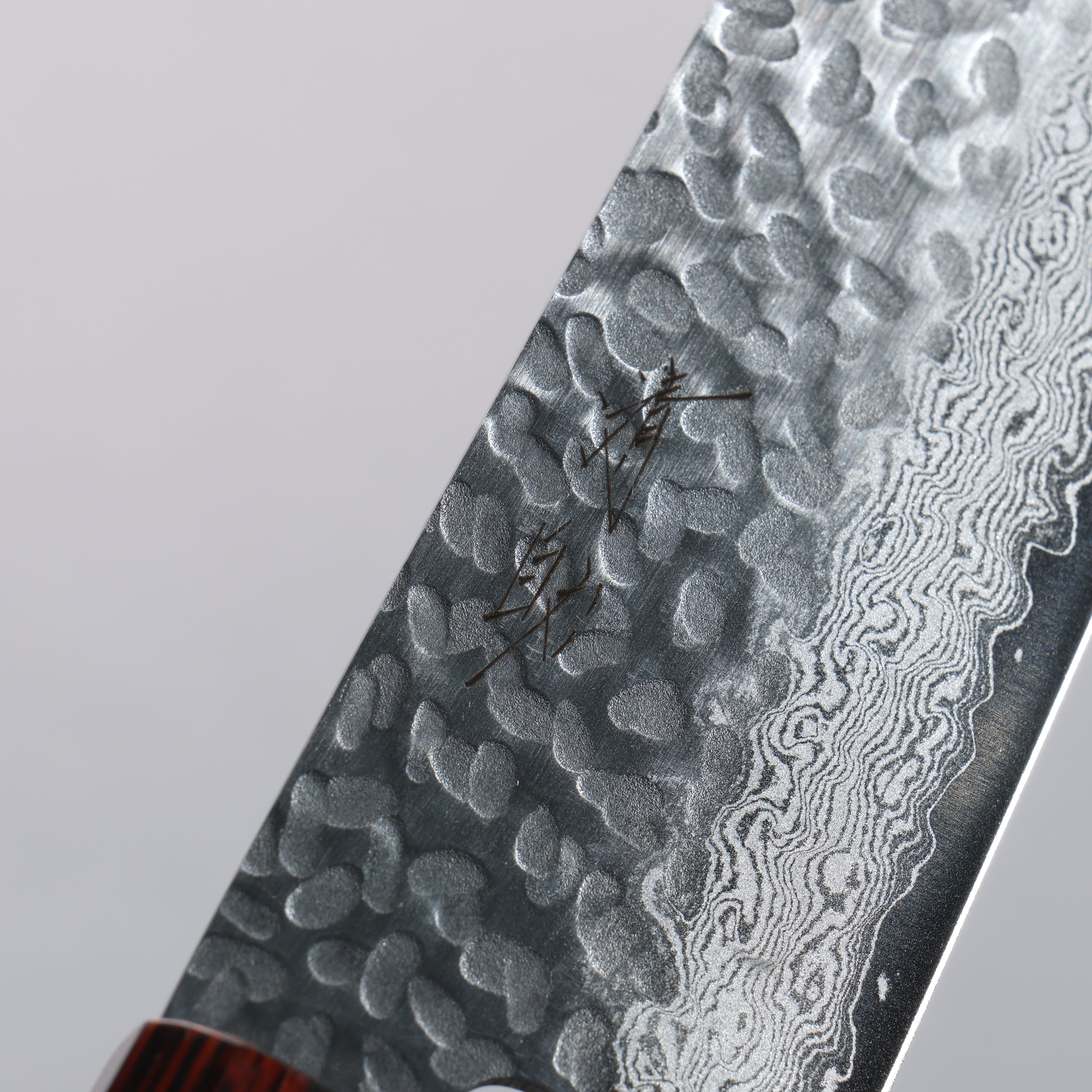 Seisuke VG10 33 Layer Hammered Damascus Gyuto 210mm Black Pakka wood Handle - Japanny - Best Japanese Knife