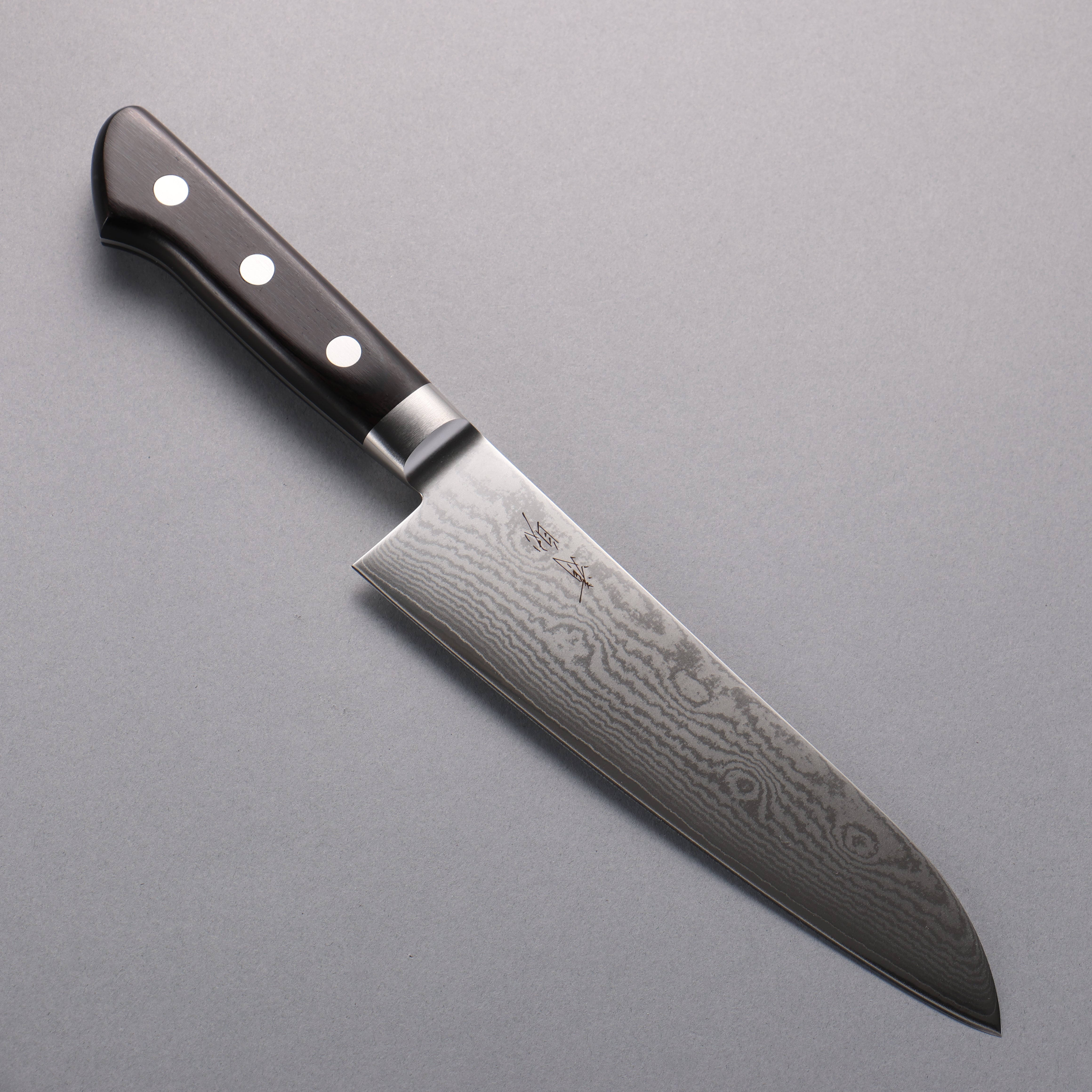 Seisuke VG10 33 Layer Damascus Santoku 180mm Black Pakka wood Handle - Japanny - Best Japanese Knife