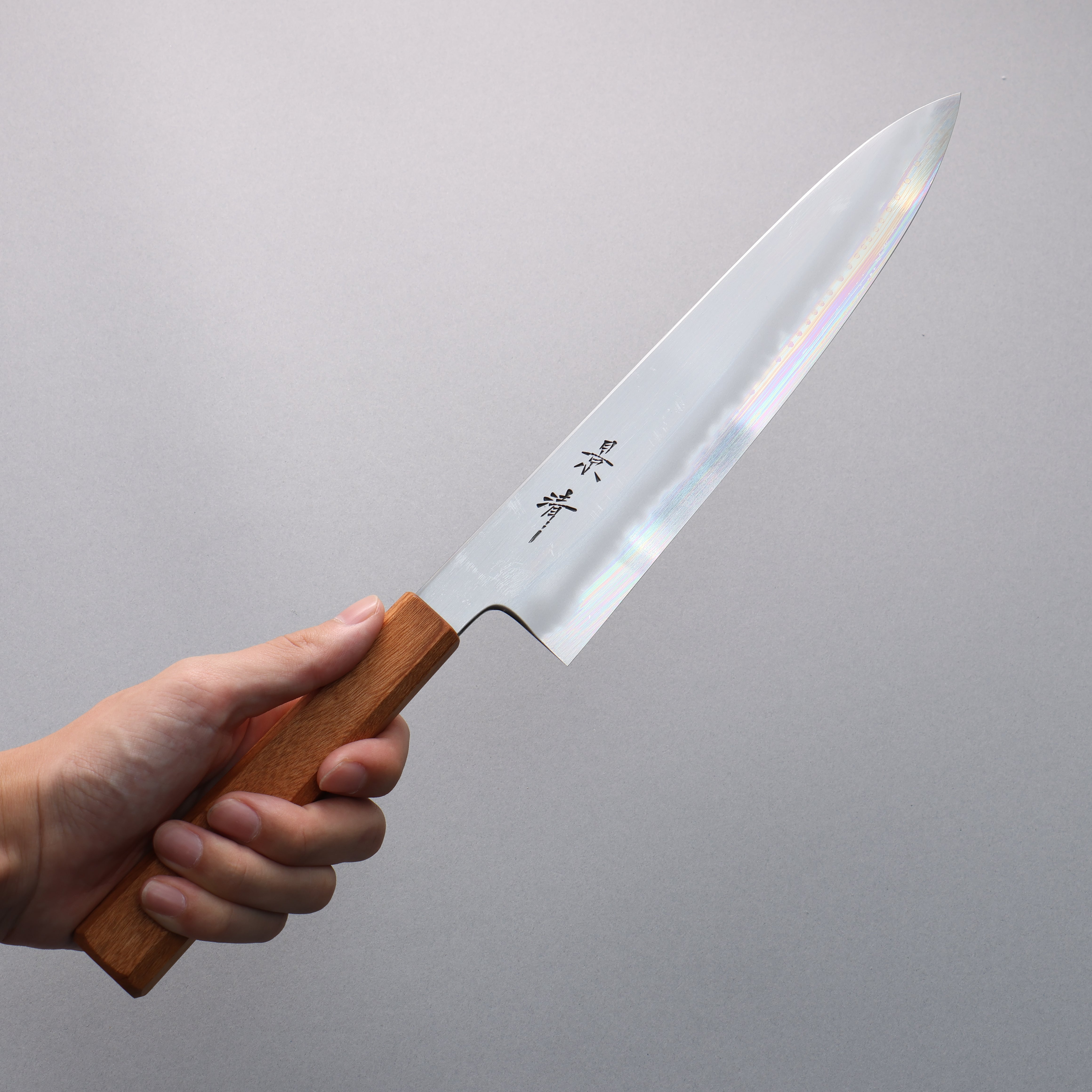 Kagekiyo Finest White Steel No.2 Gyuto 240mm Cherry Tree Handle with Sheath - Japanny - Best Japanese Knife