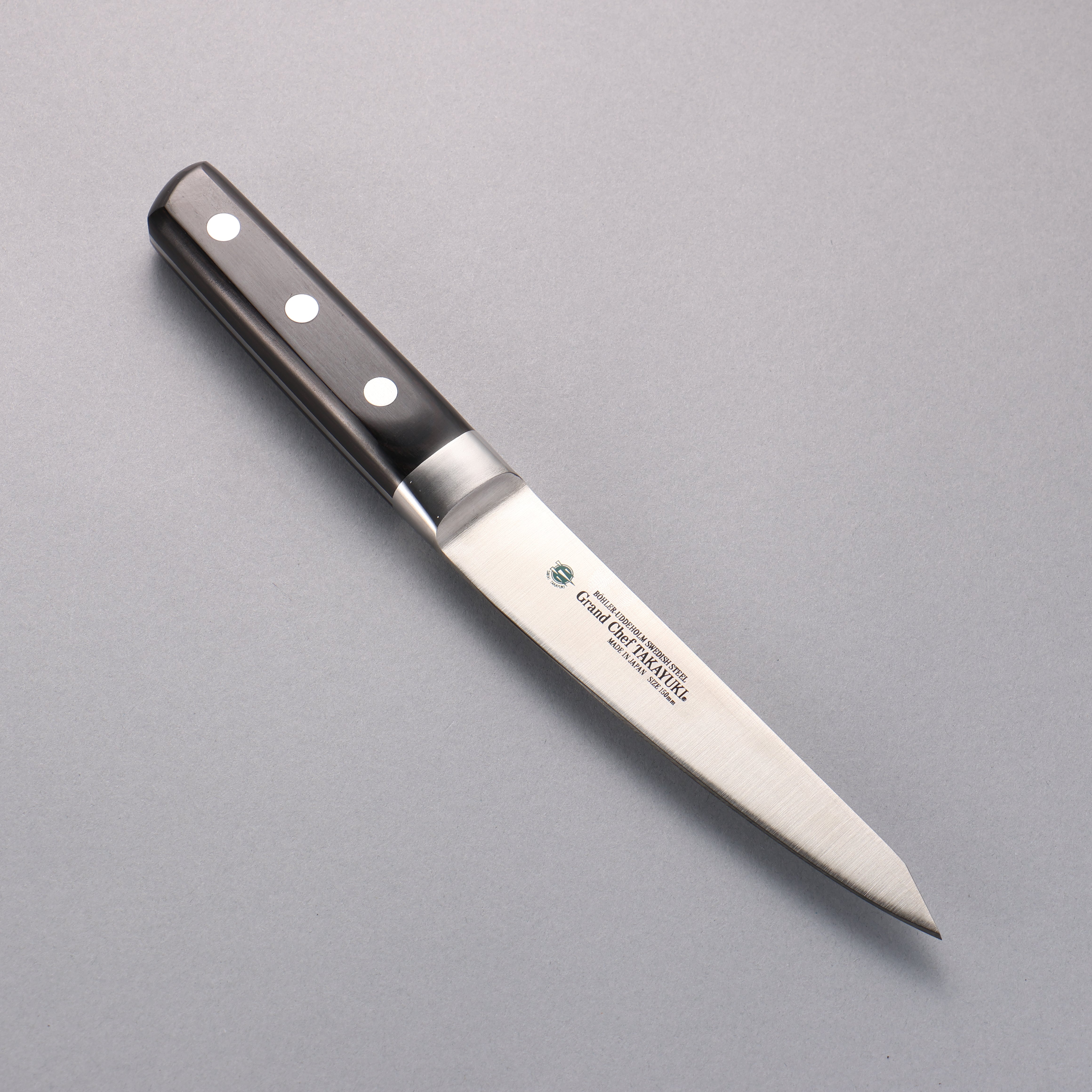 Sakai Takayuki Grand Chef Swedish Steel-stn Honesuki Boning 150mm Kansai - Japanny - Best Japanese Knife