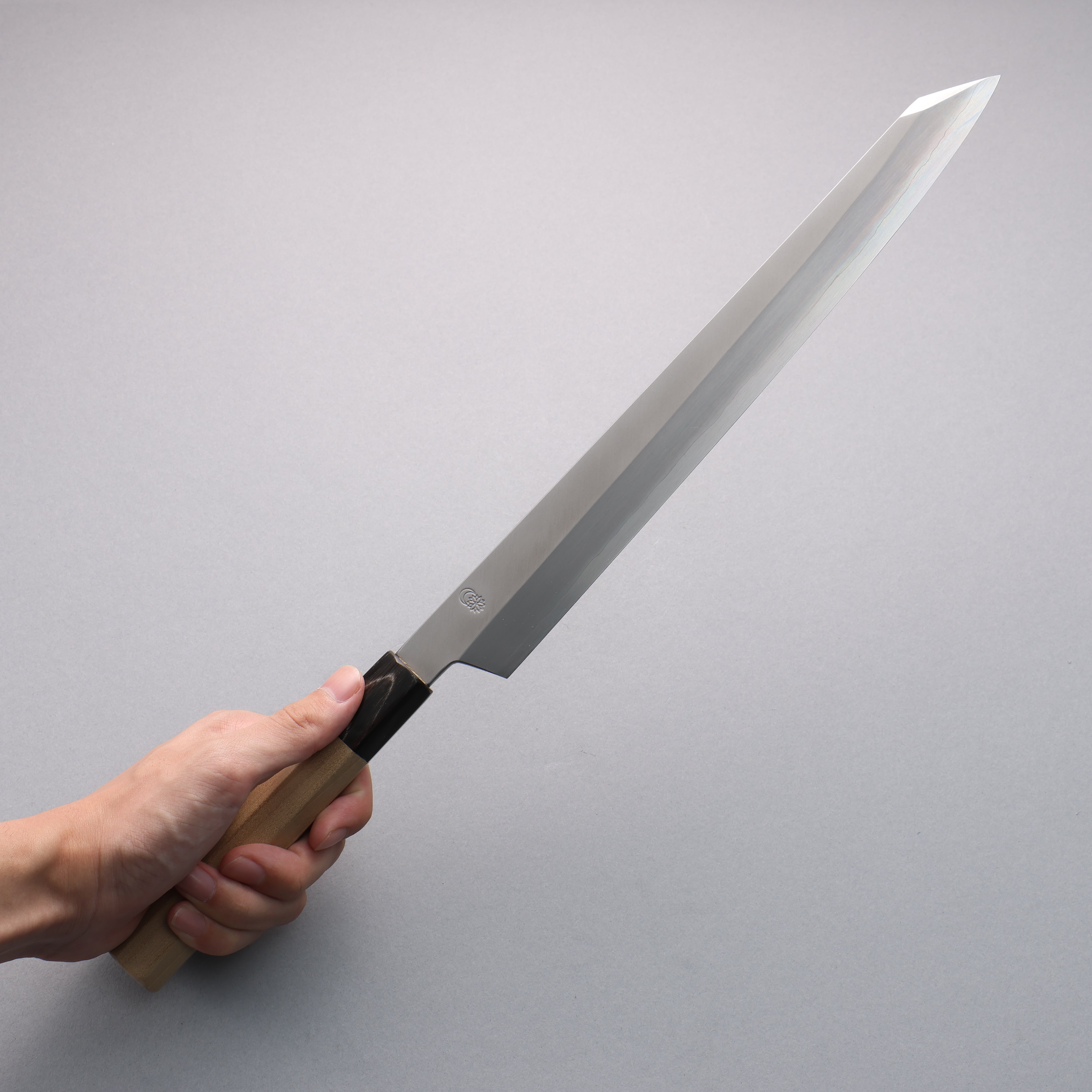 Kikuzuki Silver Steel No.3 Bokashi Kiritsuke Yanagiba 300mm Magnolia Handle - Japanny - Best Japanese Knife