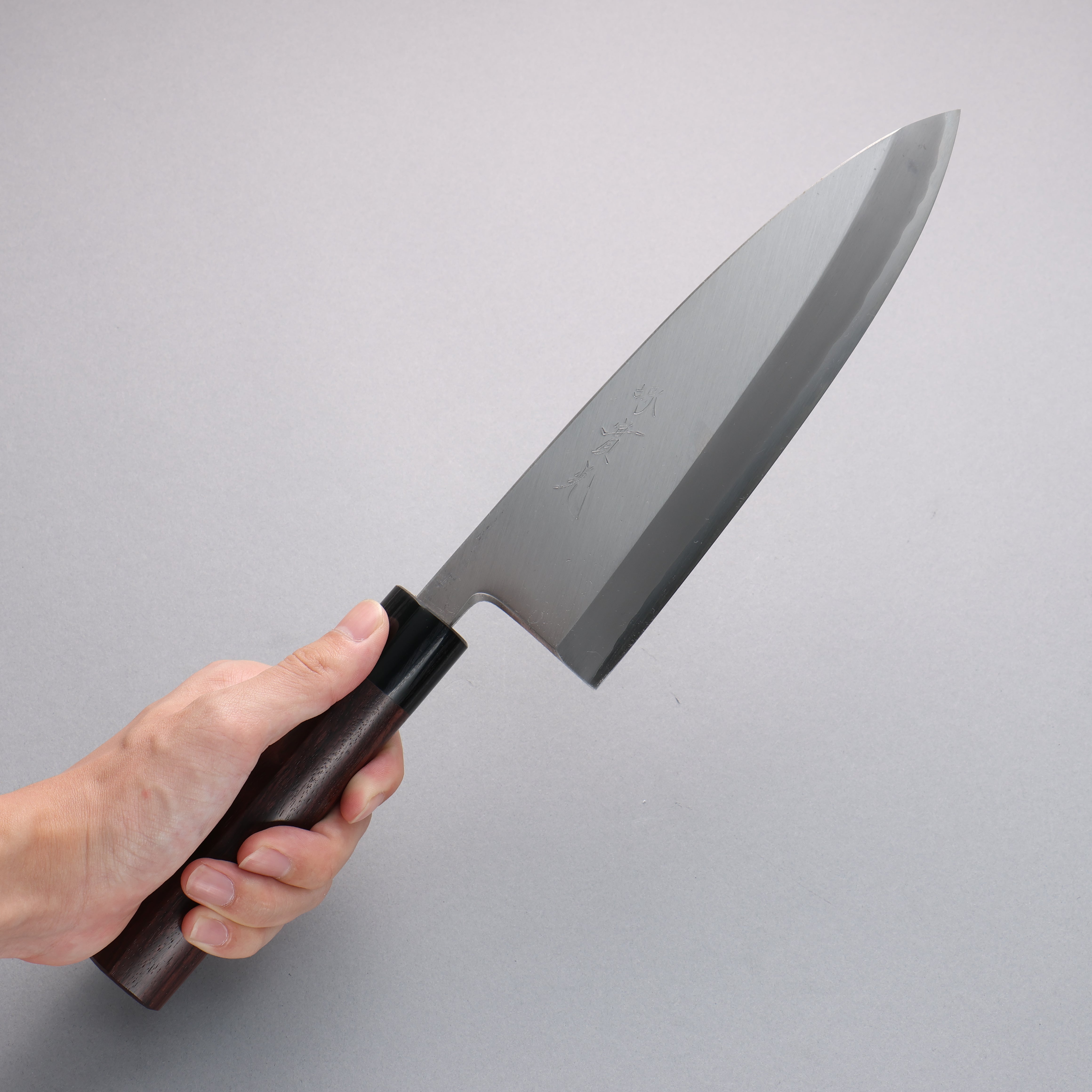 Jikko Silver Steel No.3 Deba 210mm Shitan Handle - Japanny - Best Japanese Knife