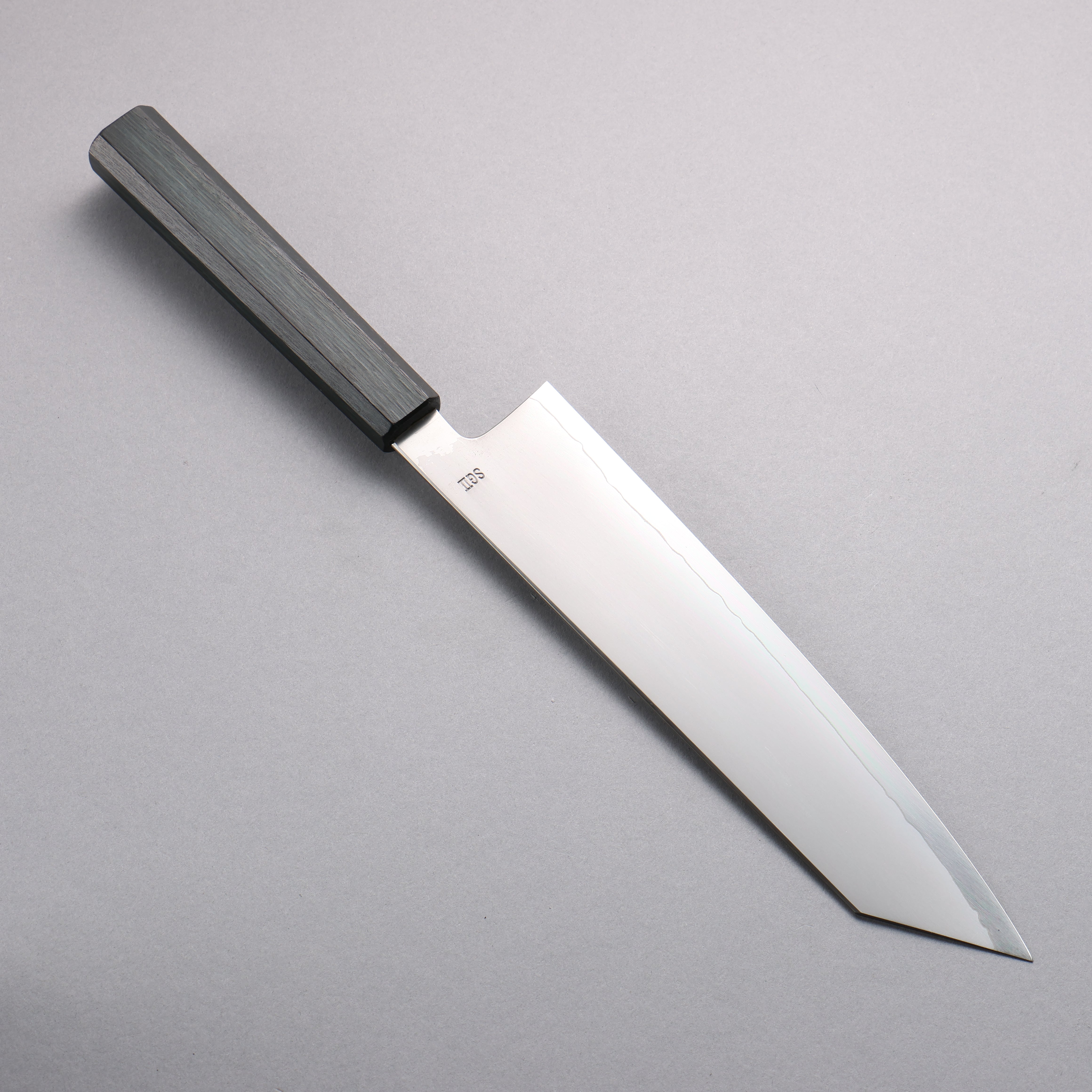 Naohito Myojin SG2 Kasumitogi Kiritsuke Gyuto 240mm Oak (Indigo Dyed) Handle - Japanny - Best Japanese Knife