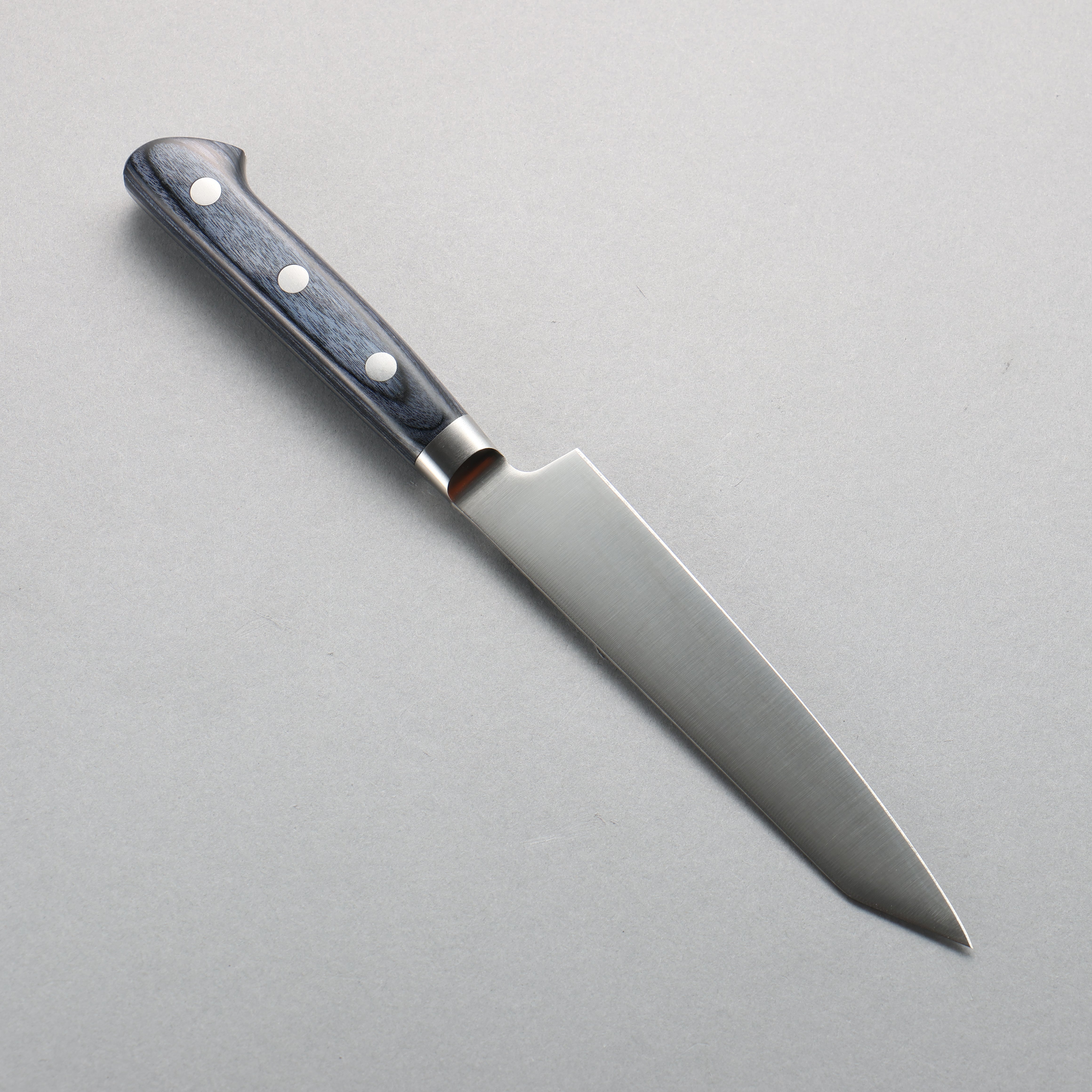 Seisuke Seiten Molybdenum Kiritsuke Petty-Utility 145mm Navy blue Pakka wood Handle - Japanny - Best Japanese Knife