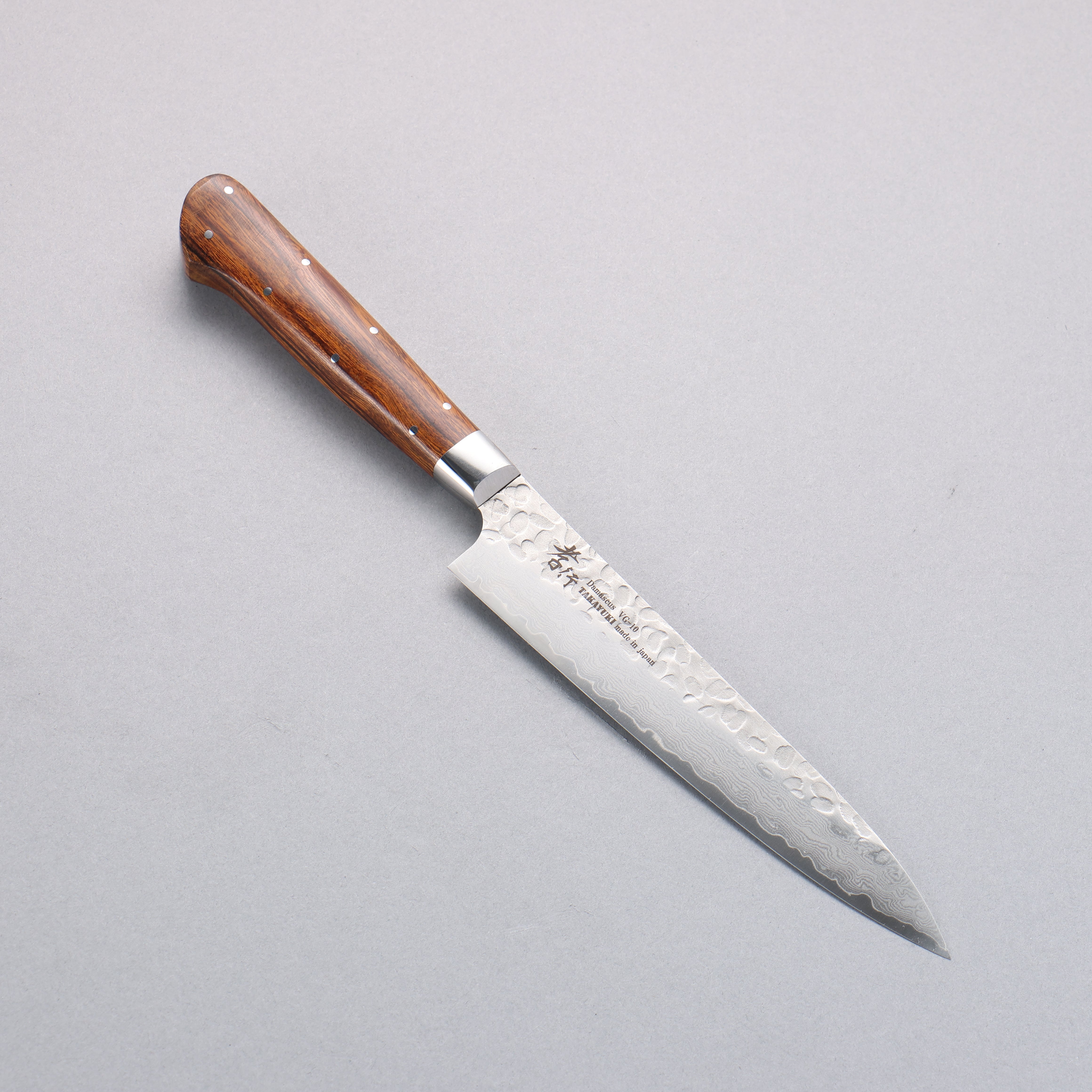 Sakai Takayuki VG10 33 Layer Damascus Petty-Utility 150mm Desert Ironwood(Sugihara model) Handle - Japanny - Best Japanese Knife