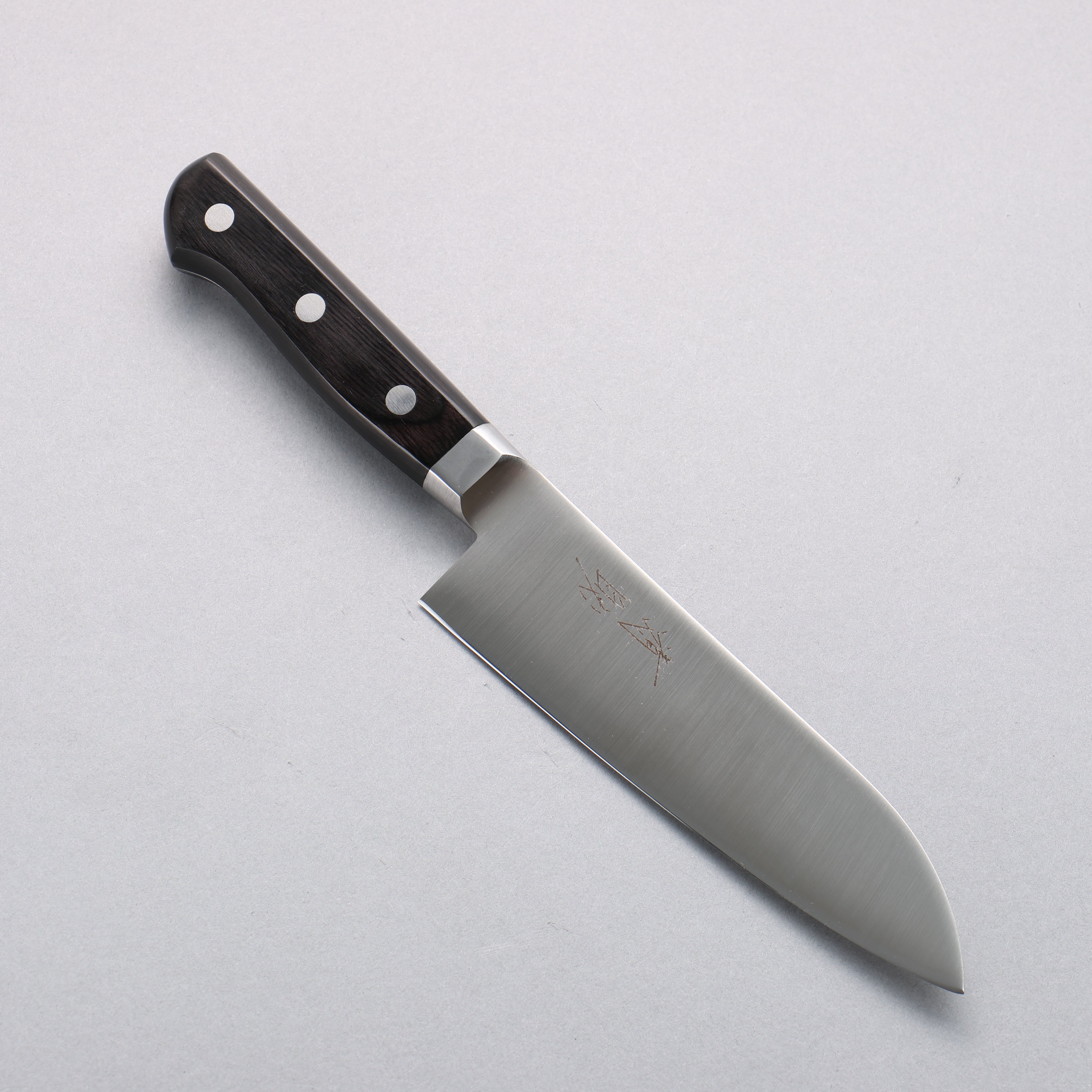 Seisuke Stainless Steel Small Santoku 150mm Black Pakka wood Handle - Japanny - Best Japanese Knife