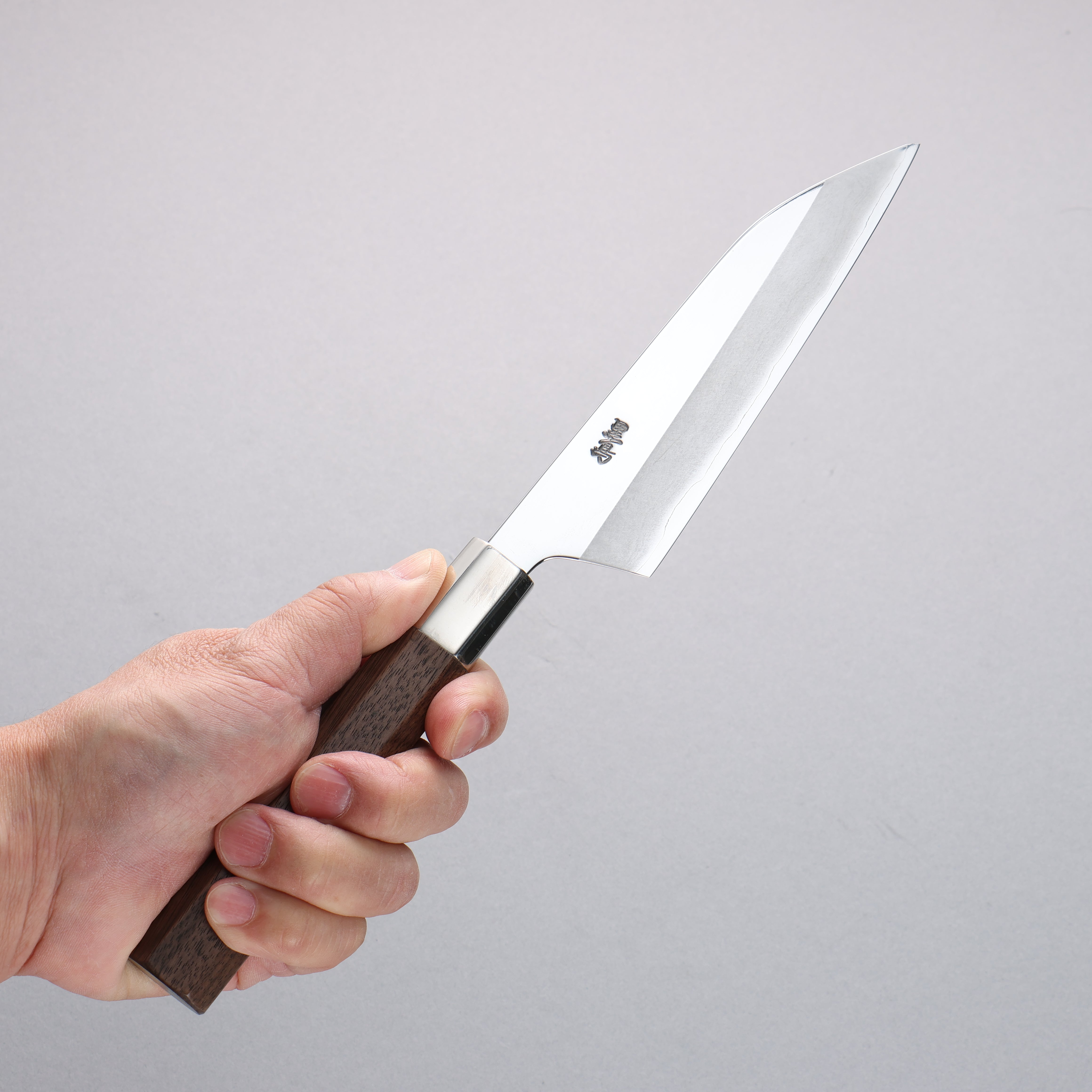 Kurotori Silver Steel No.3 Migaki Finished Petty-Utility 135mm Walnut Handle - Japanny - Best Japanese Knife
