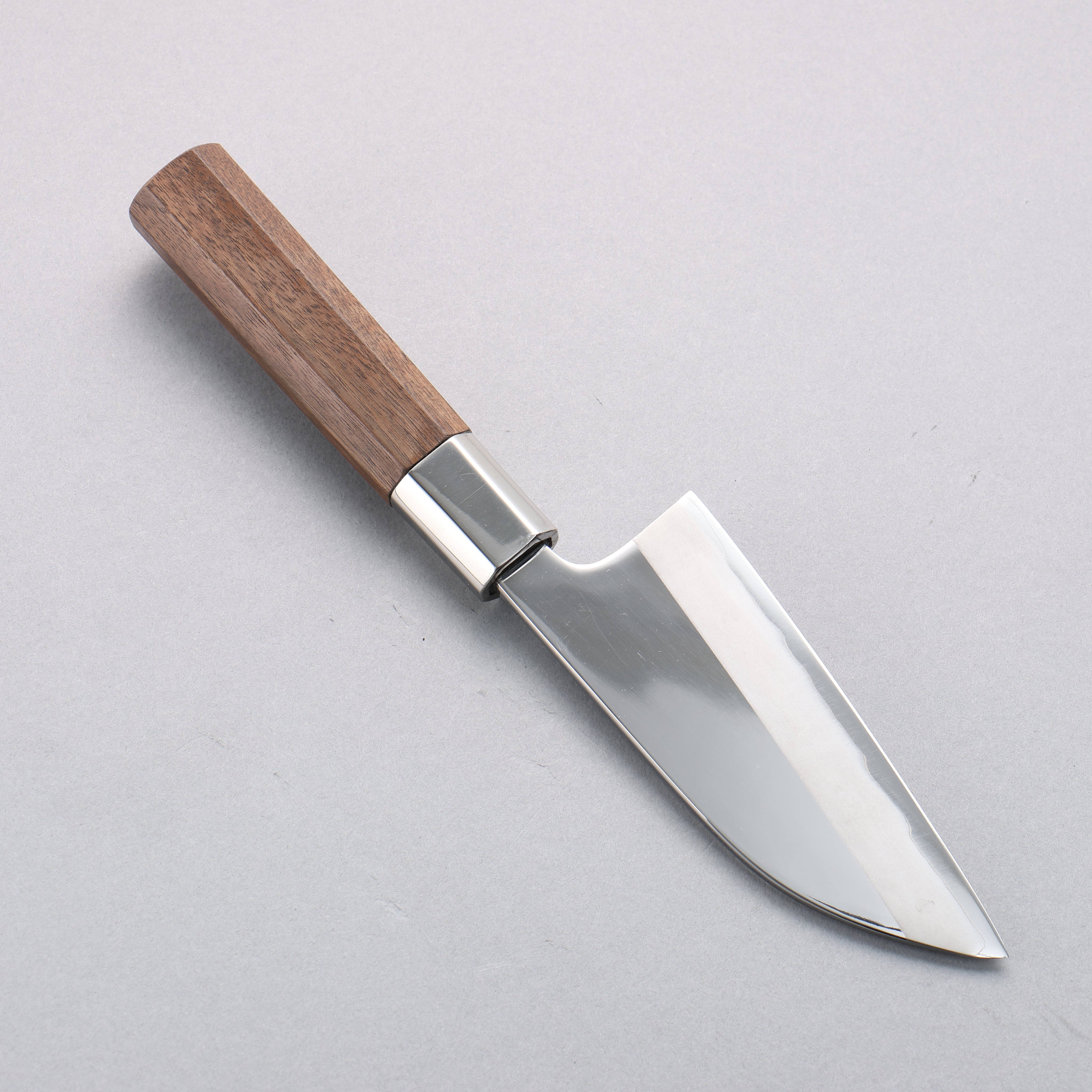 Kurotori Silver Steel No.3 Migaki Finished Deba 120mm Walnut Handle - Japanny - Best Japanese Knife