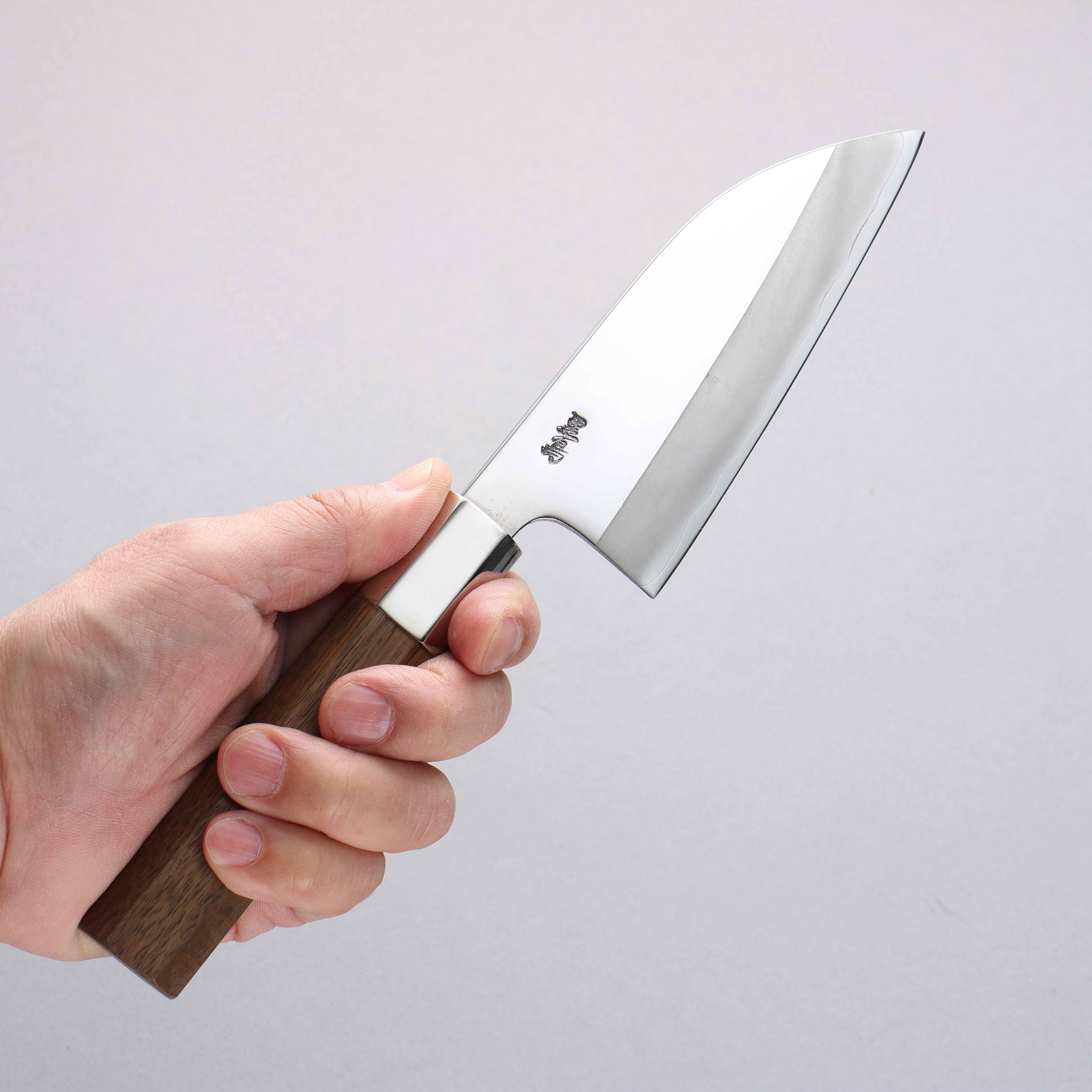 Kurotori Silver Steel No.3 Migaki Finished Deba 120mm Walnut Handle - Japanny - Best Japanese Knife