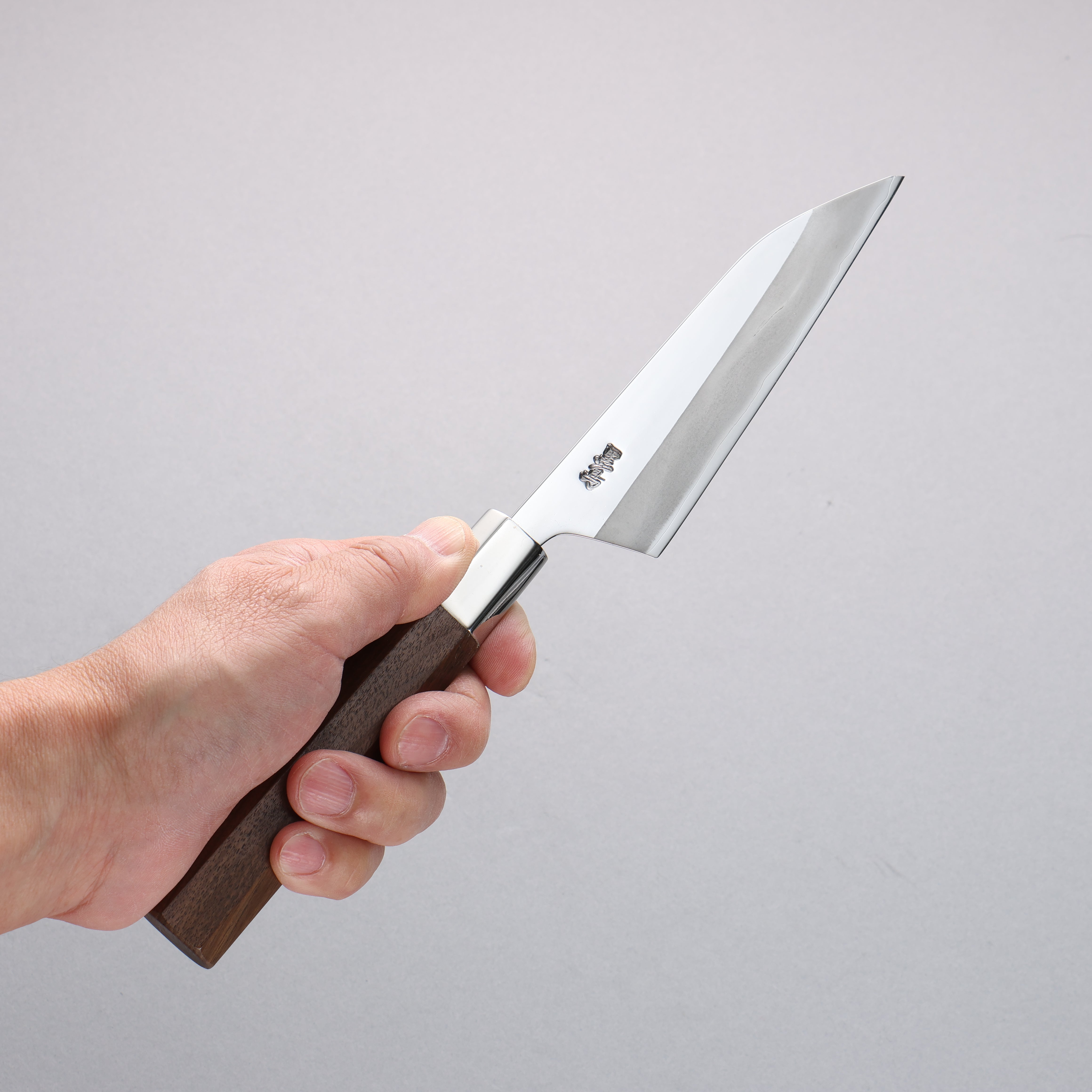 Kurotori Silver Steel No.3 Migaki Finished Petty-Utility 120mm Walnut Handle - Japanny - Best Japanese Knife