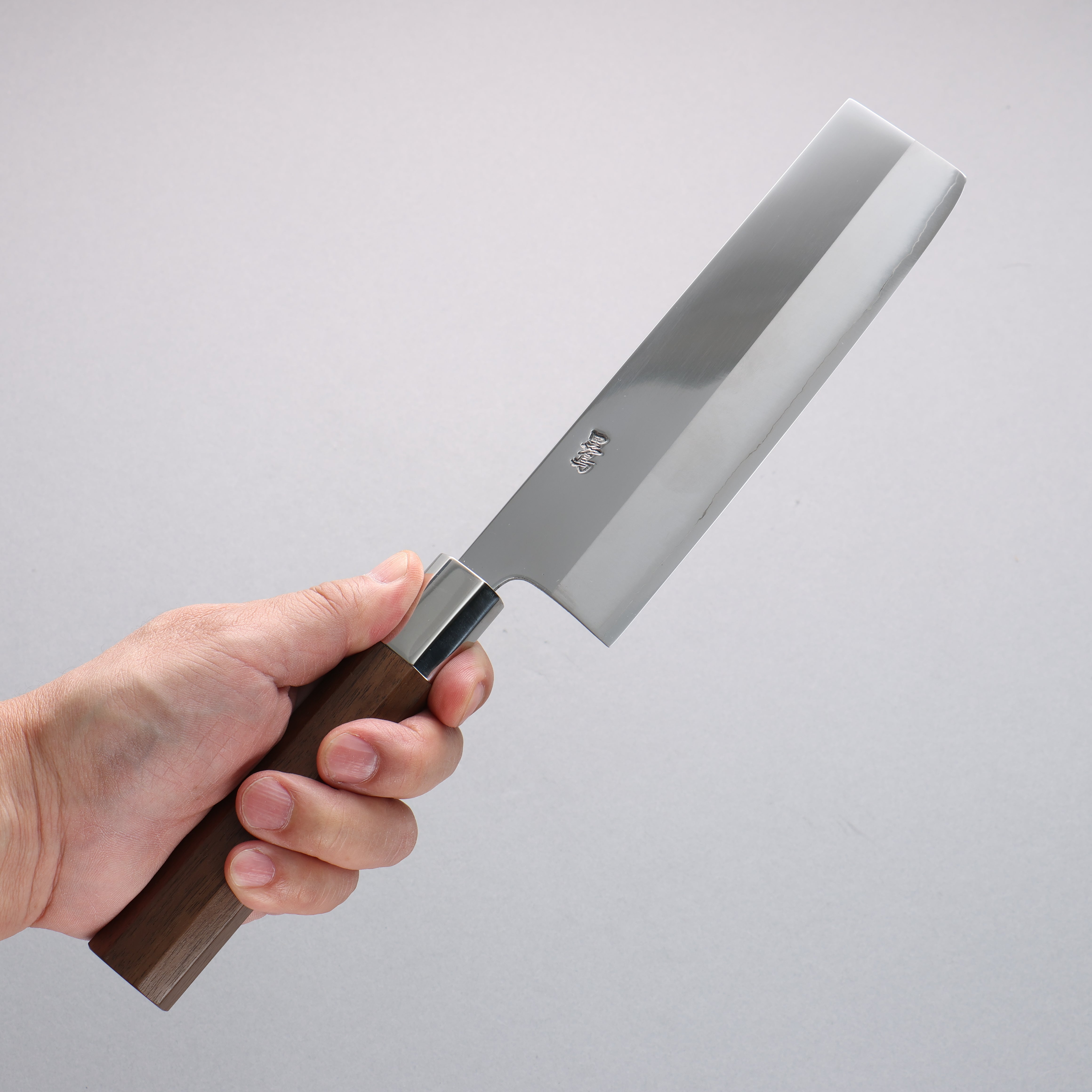 Kurotori Silver Steel No.3 Migaki Finished Nakiri 165mm Walnut Handle - Japanny - Best Japanese Knife