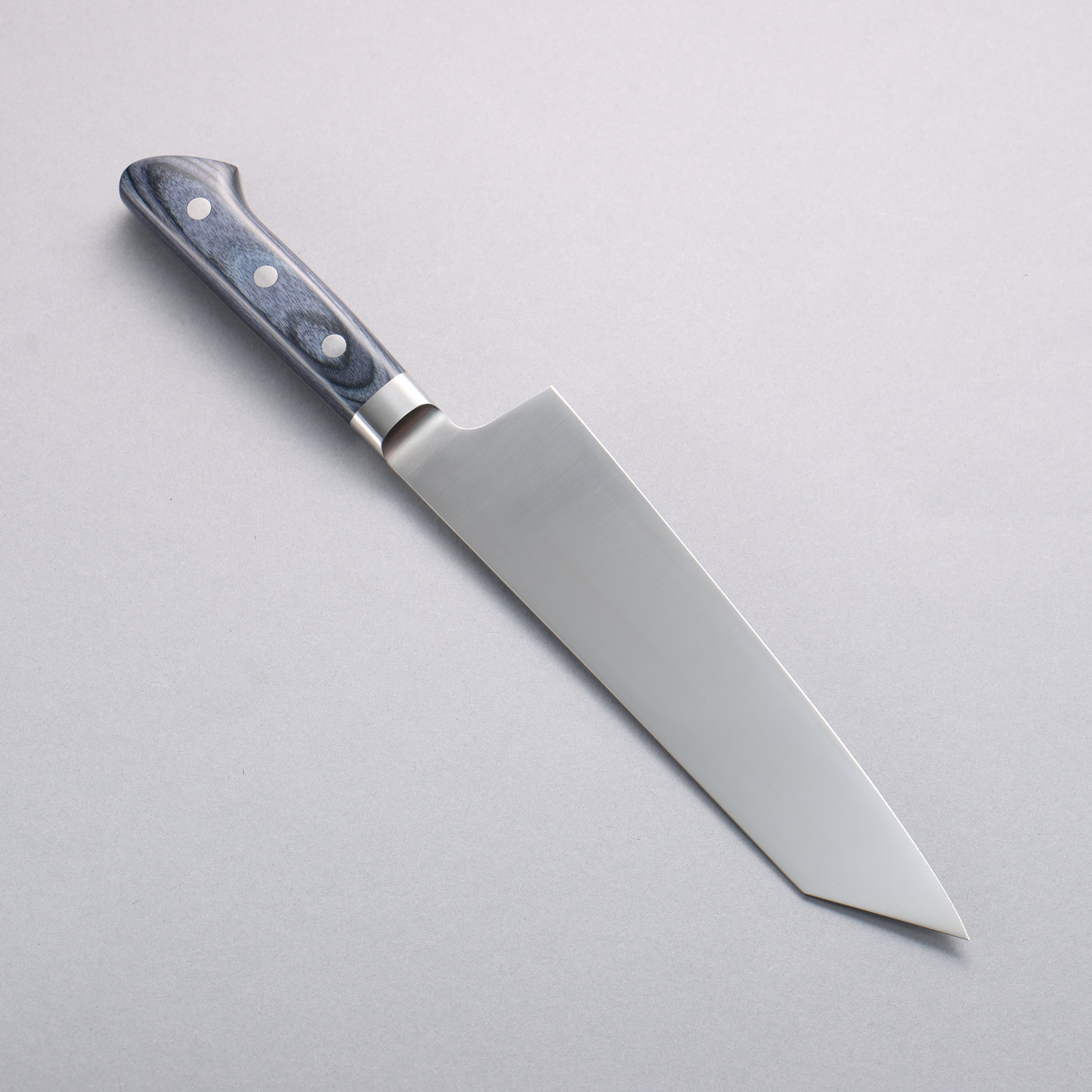 Seisuke Seiten Molybdenum Kiritsuke Santoku 195mm Navy blue Pakka wood Handle - Japanny - Best Japanese Knife