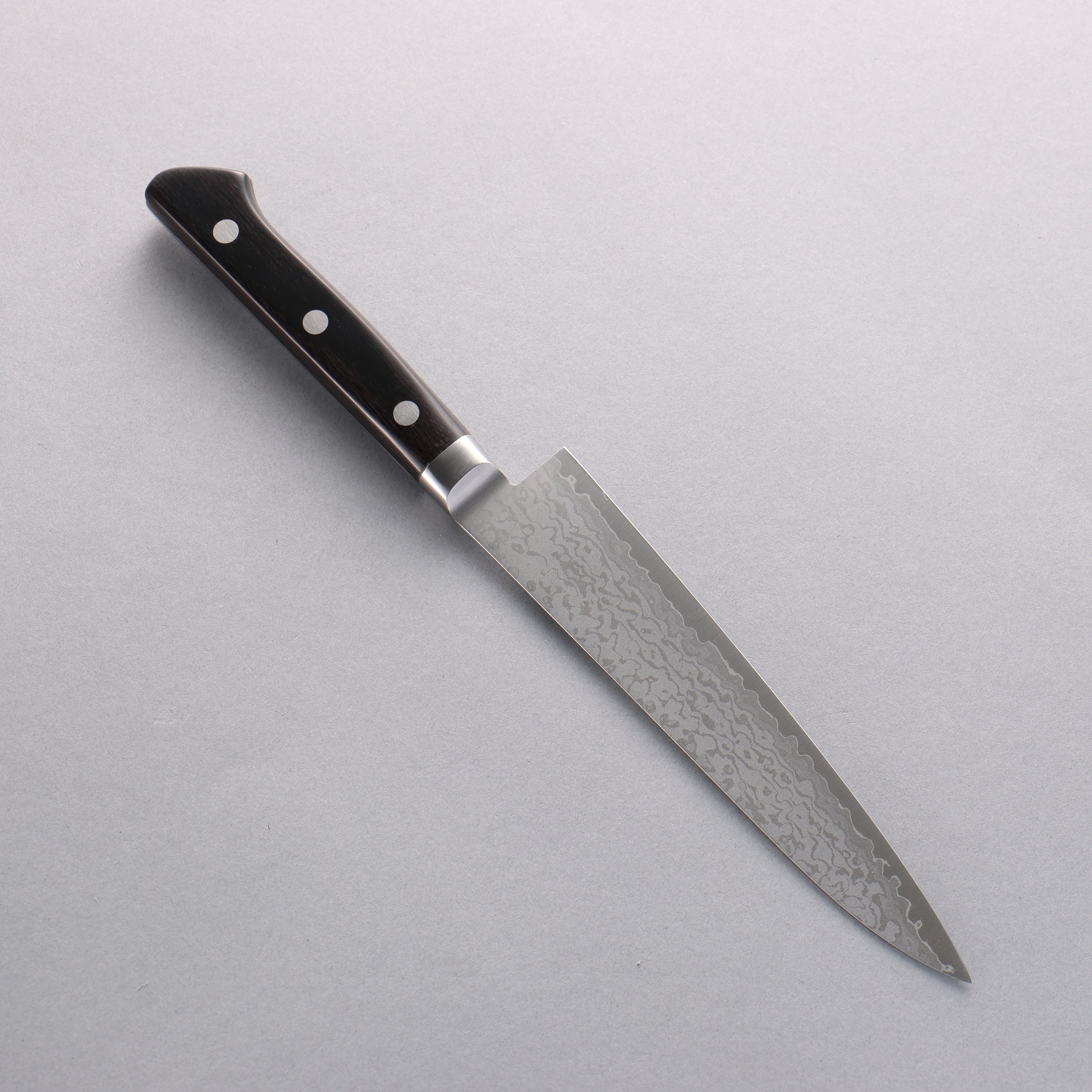 Seisuke VG10 Damascus Petty-Utility 150mm Black Pakka wood Handle - Japanny - Best Japanese Knife