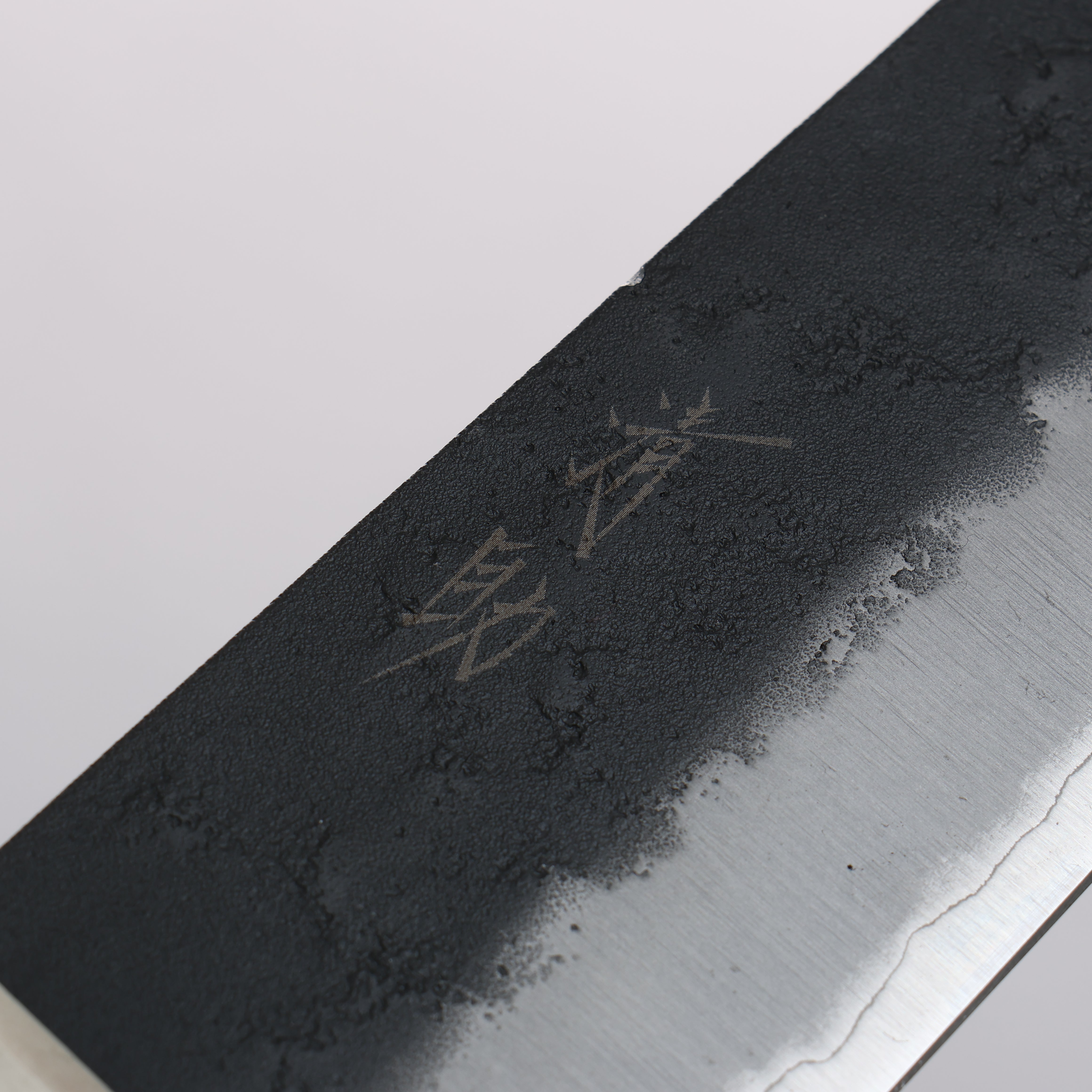 Seisuke Blue Super Black Santoku 180mm Brown Pakka wood Handle - Japanny - Best Japanese Knife