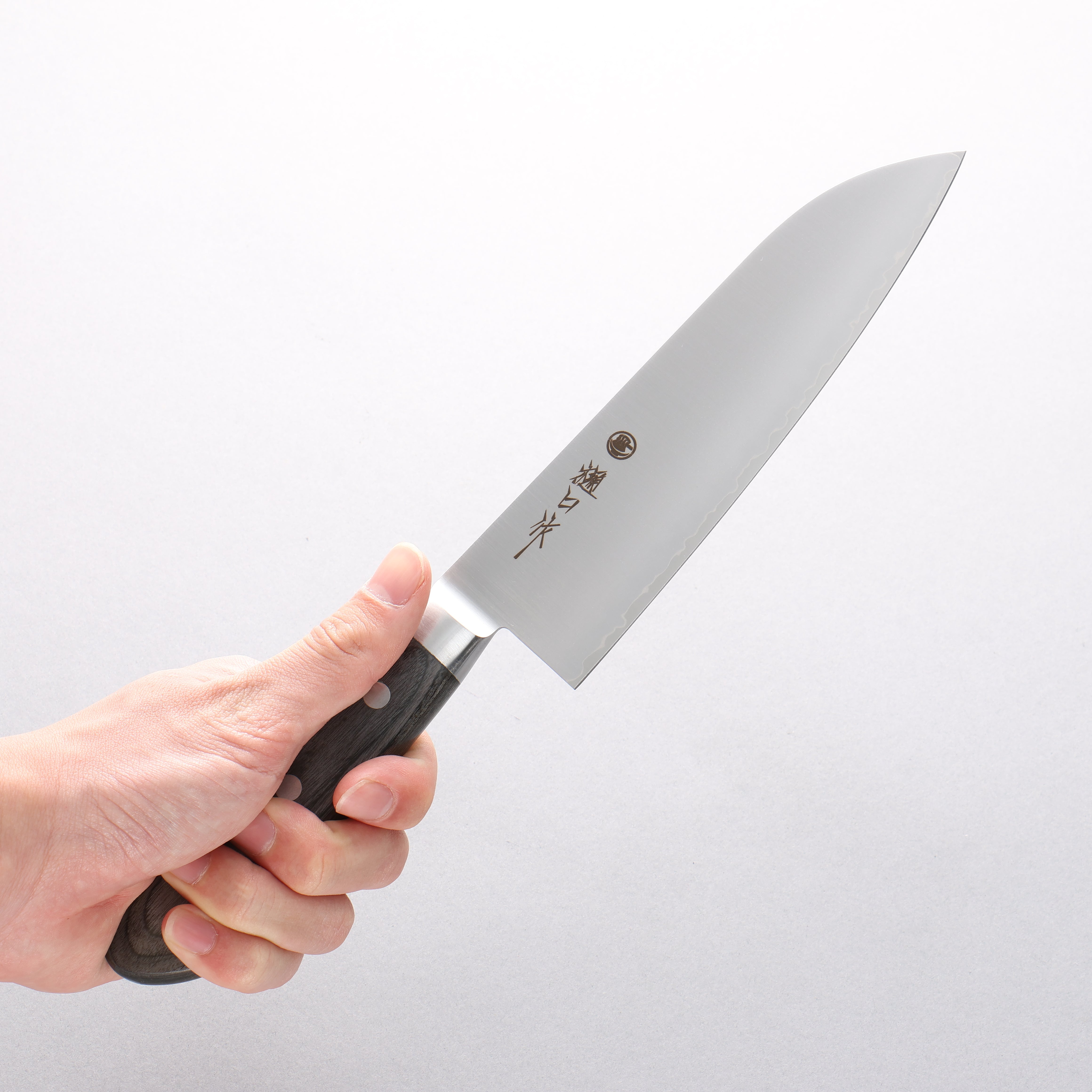 Higuchi SG2 Santoku 180mm Gray Pakka wood Handle - Japanny - Best Japanese Knife