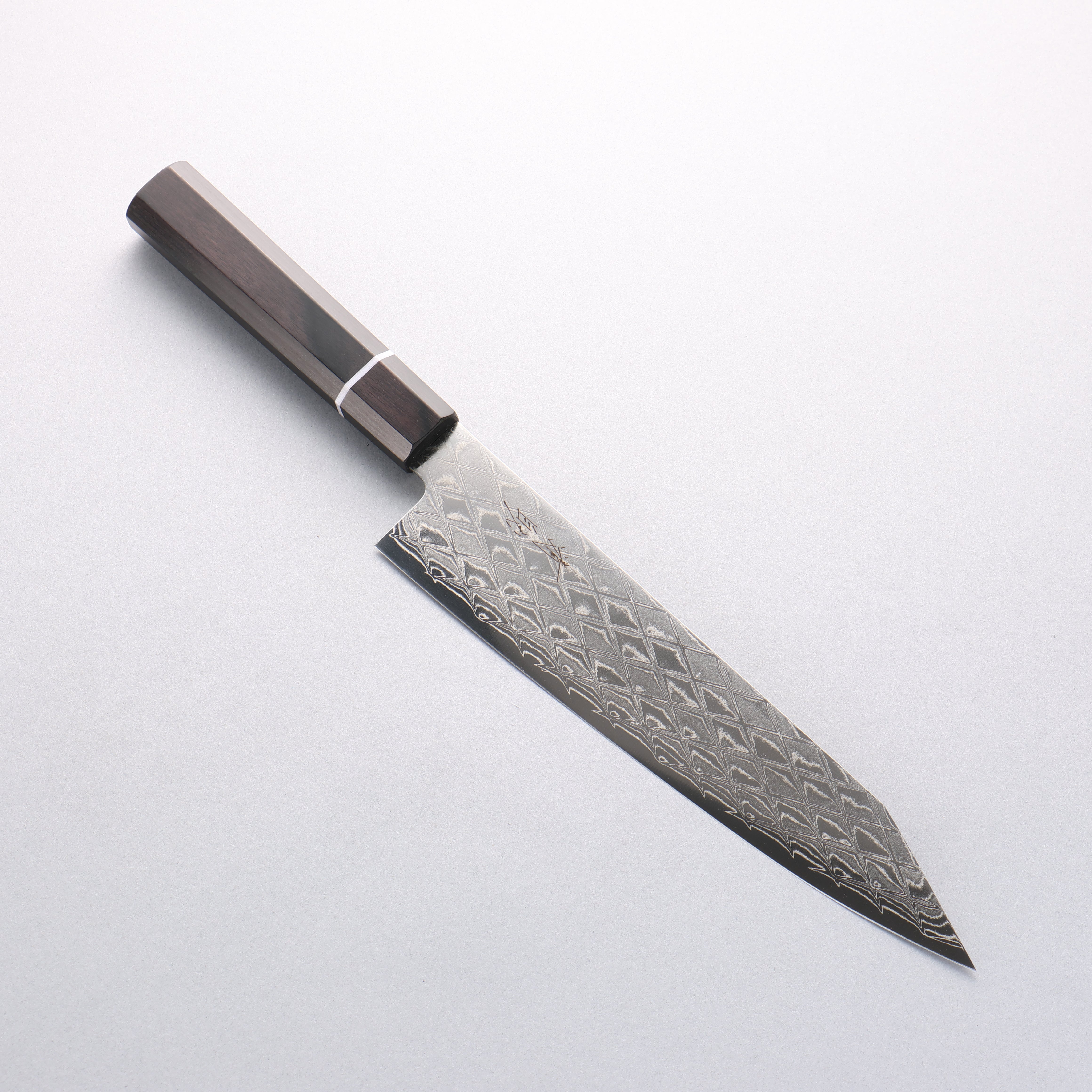 Seisuke AUS10 Mirror Crossed Kiritsuke Gyuto 210mm Black Pakka wood Handle - Japanny - Best Japanese Knife