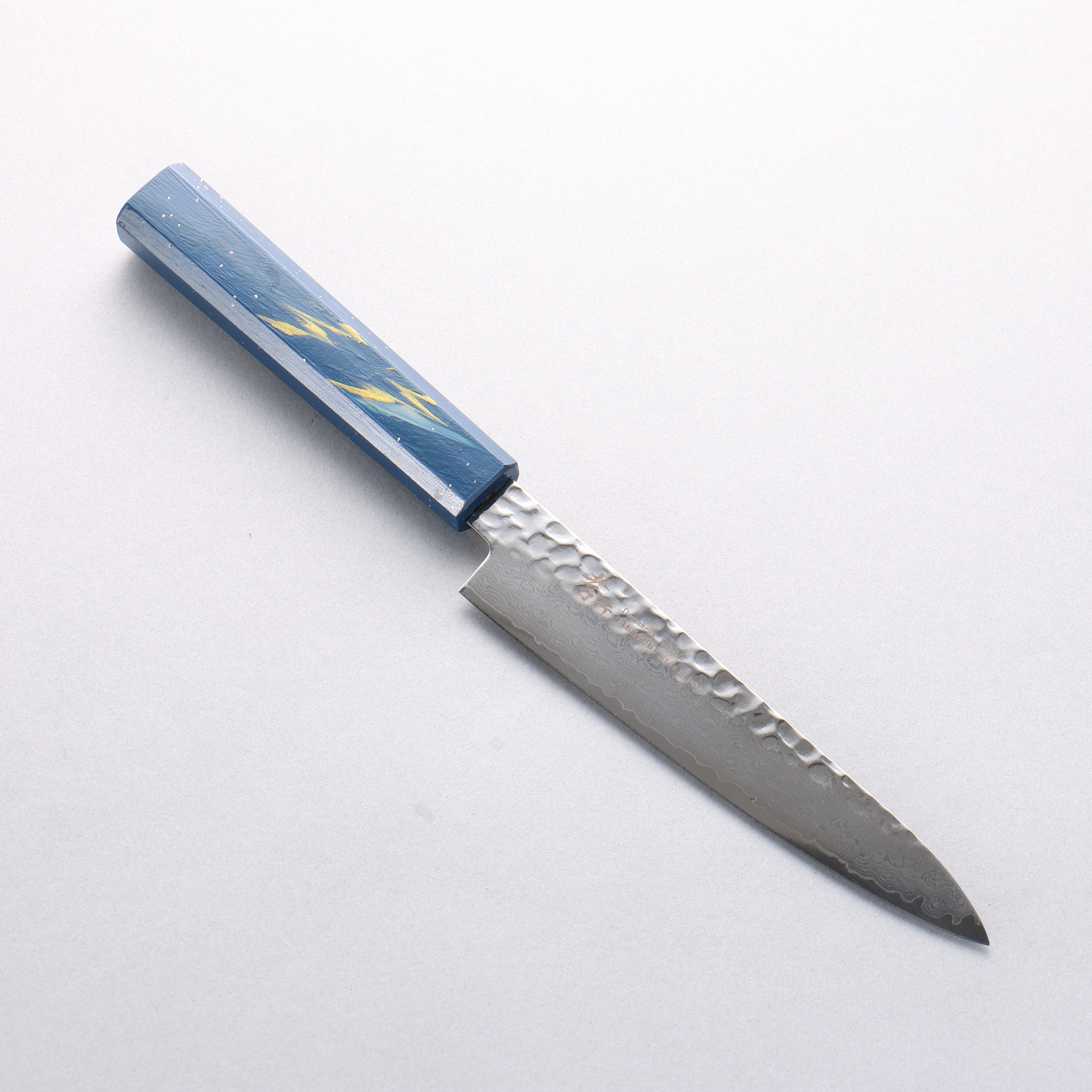 Sakai Takayuki VG10 33 Layer Damascus Petty-Utility 150mm Live oak Lacquered (Saiseki) Handle - Japanny - Best Japanese Knife