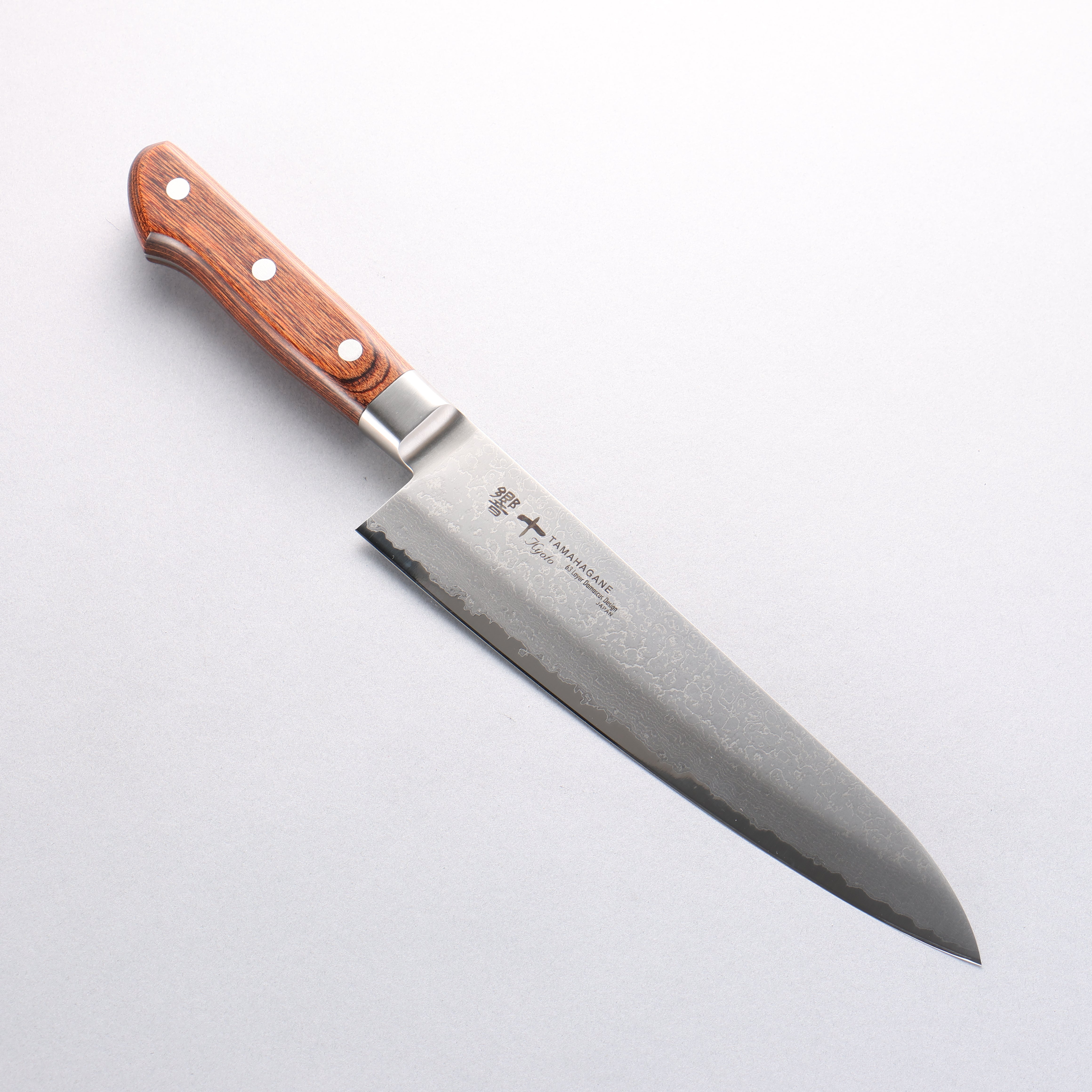 Tamahagane Kyoto 63 Layer Damascus Gyuto 210mm KP-1105 - Japanny - Best Japanese Knife