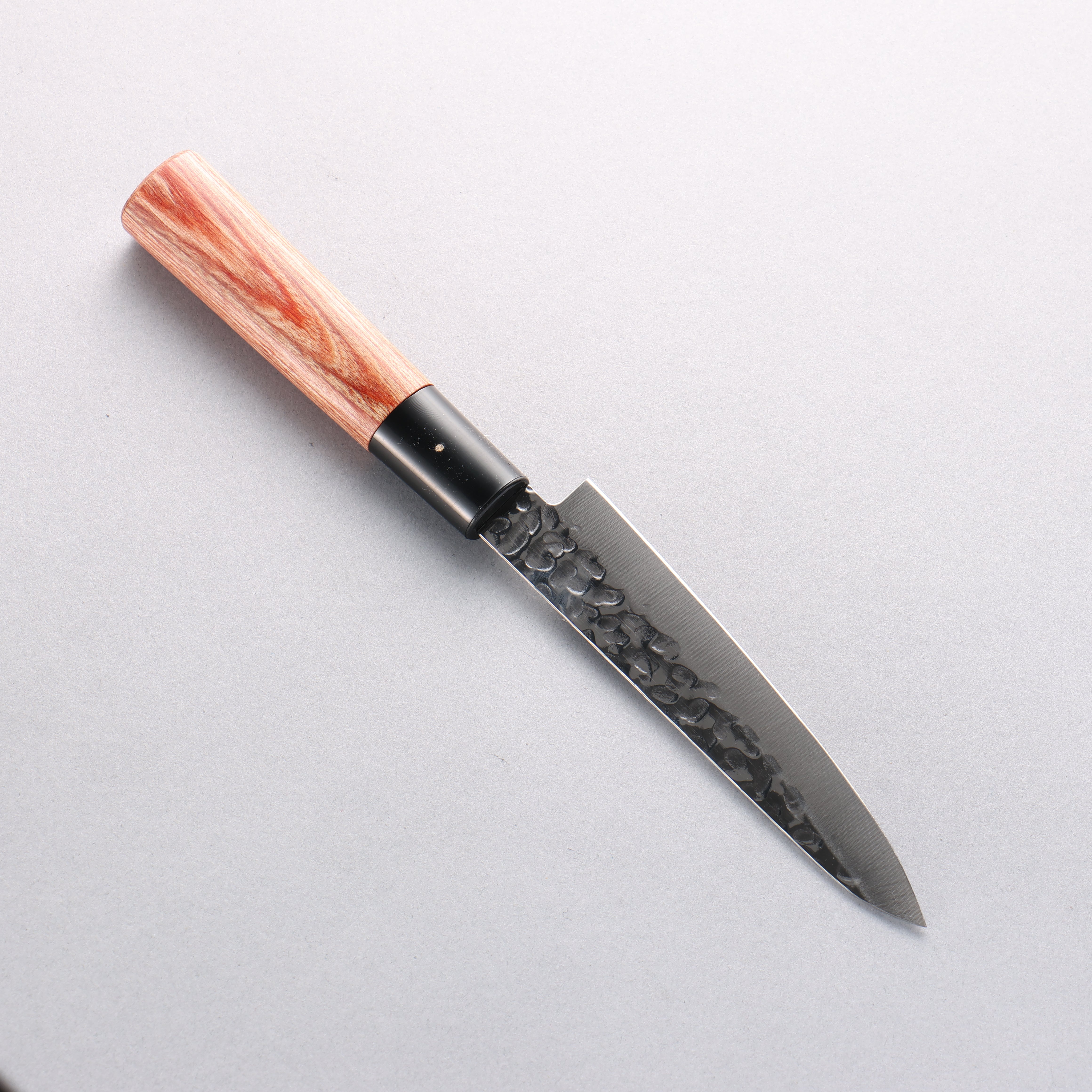 Kanetsune DSR-1K6 Hammered Petty-Utility 120mm Red Pakka wood Handle - Japanny - Best Japanese Knife