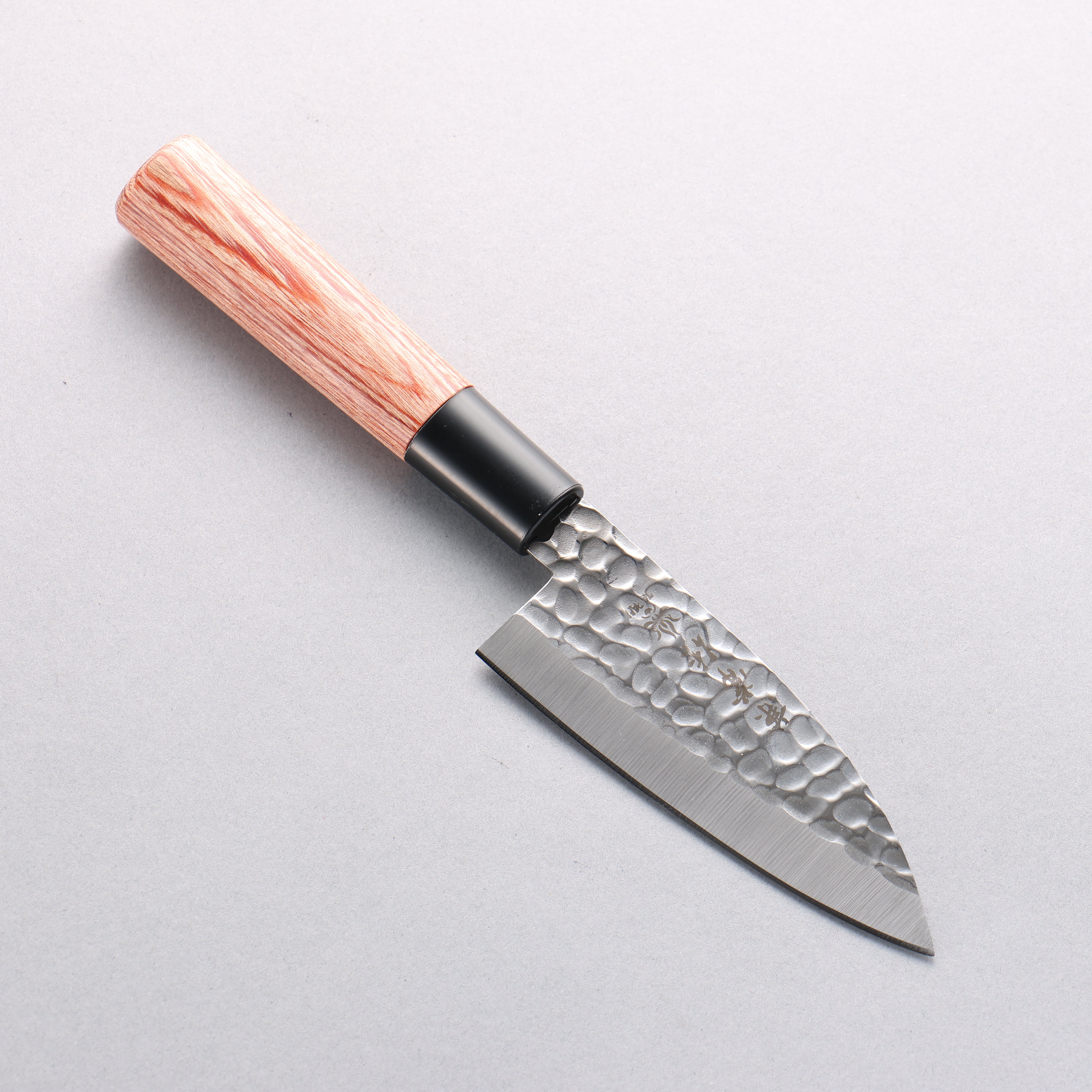 Kanetsune DSR-1K6 Hammered Deba 105mm Red Pakka wood Handle - Japanny - Best Japanese Knife