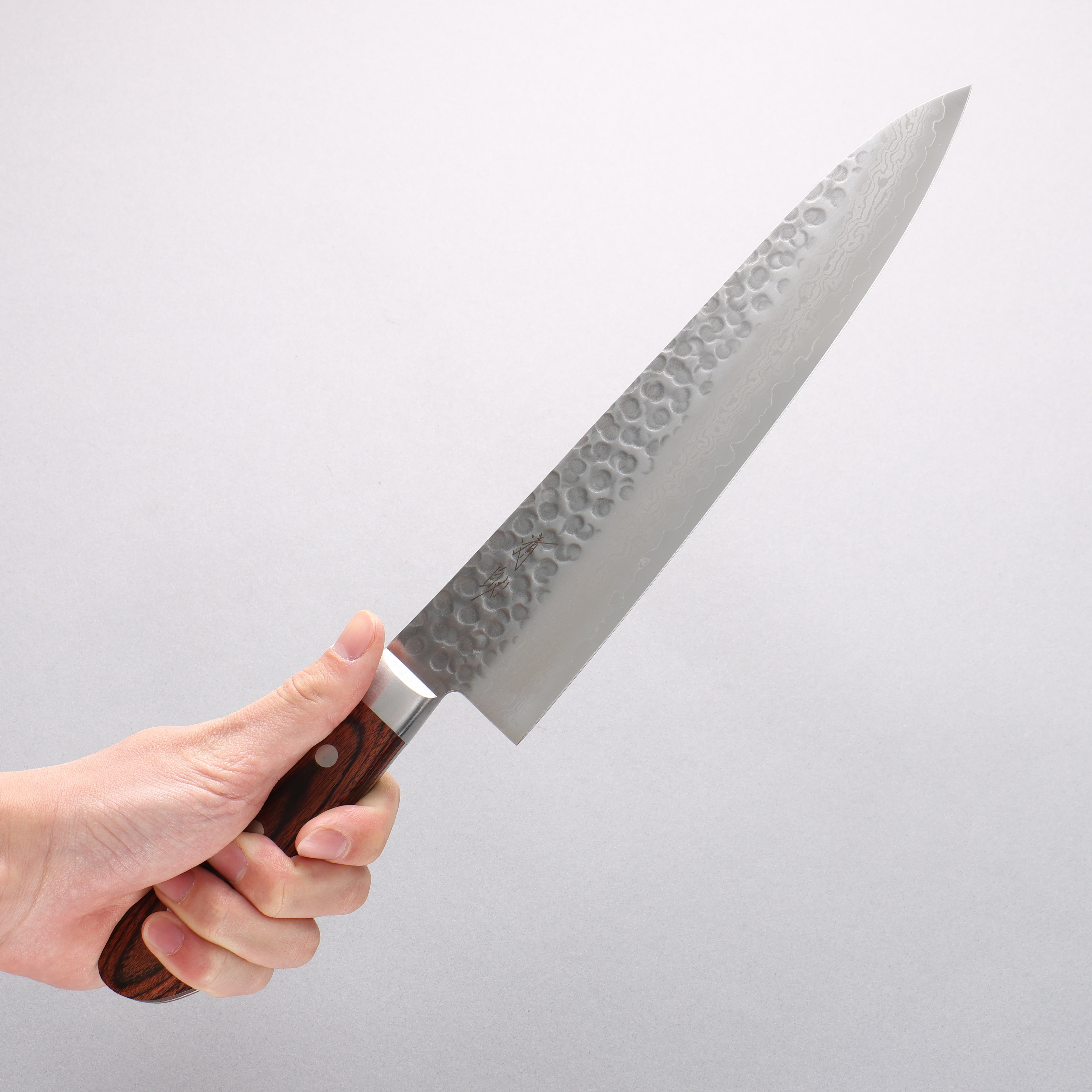 Seisuke VG10 17 Layer Damascus Gyuto 240mm Mahogany Handle - Japanny - Best Japanese Knife