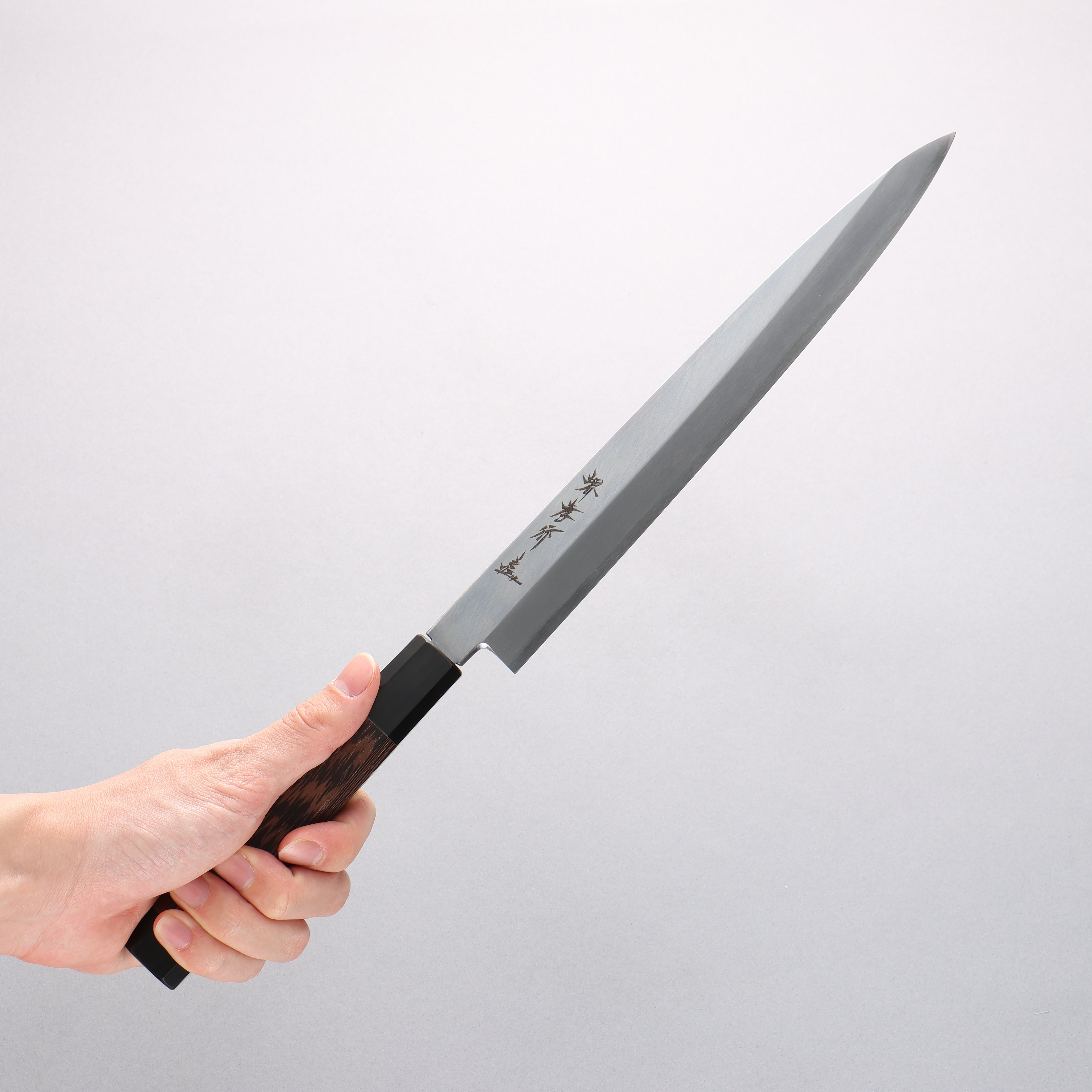 Sakai Takayuki Chef Series Silver Steel No.3 Yanagiba Wenge with Double Water Buffalo Ring Handle - Japanny - Best Japanese Knife
