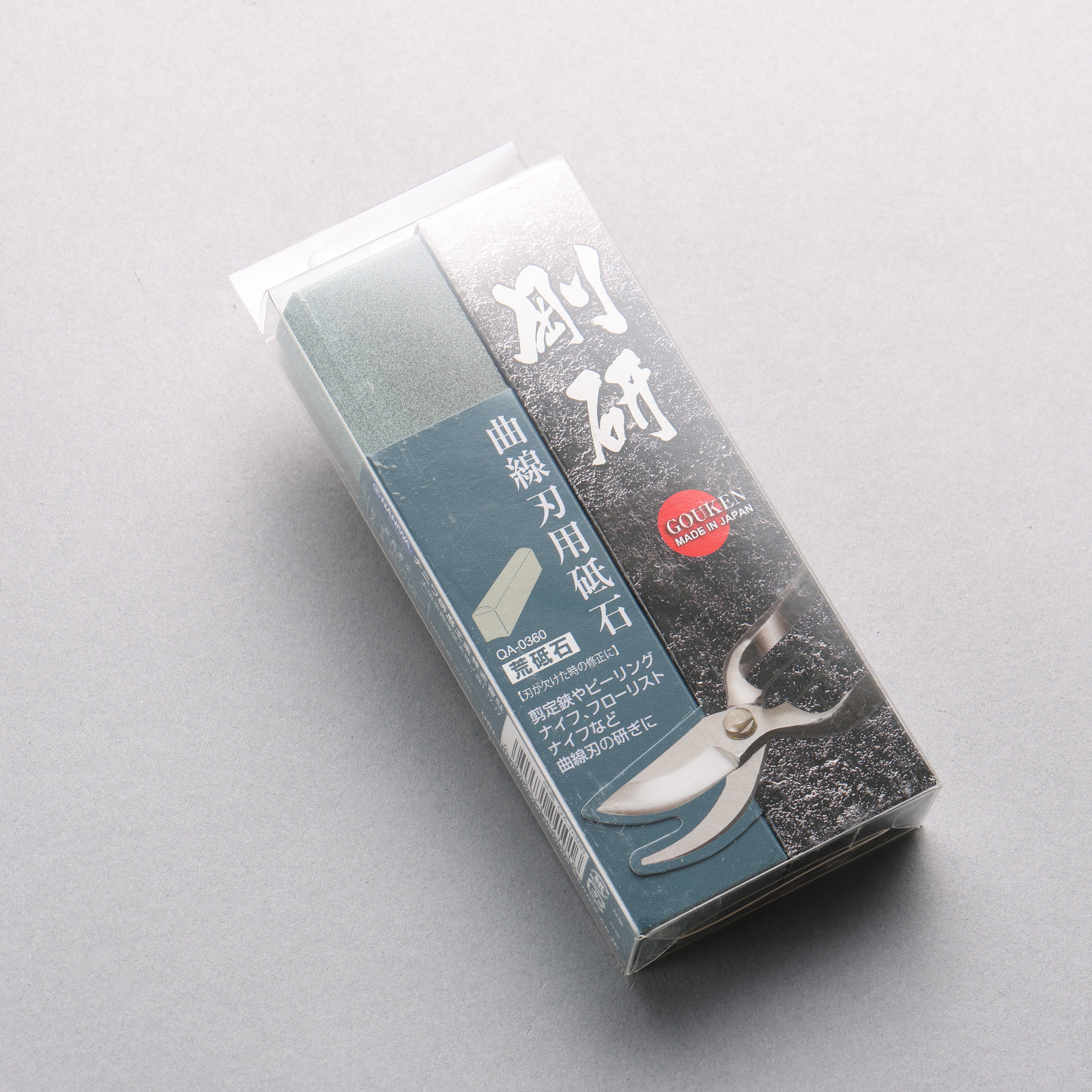 Naniwa Gouken For Curved Blade Sharpening Stone #220 133 x 28 x 20mm - Japanny - Best Japanese Knife