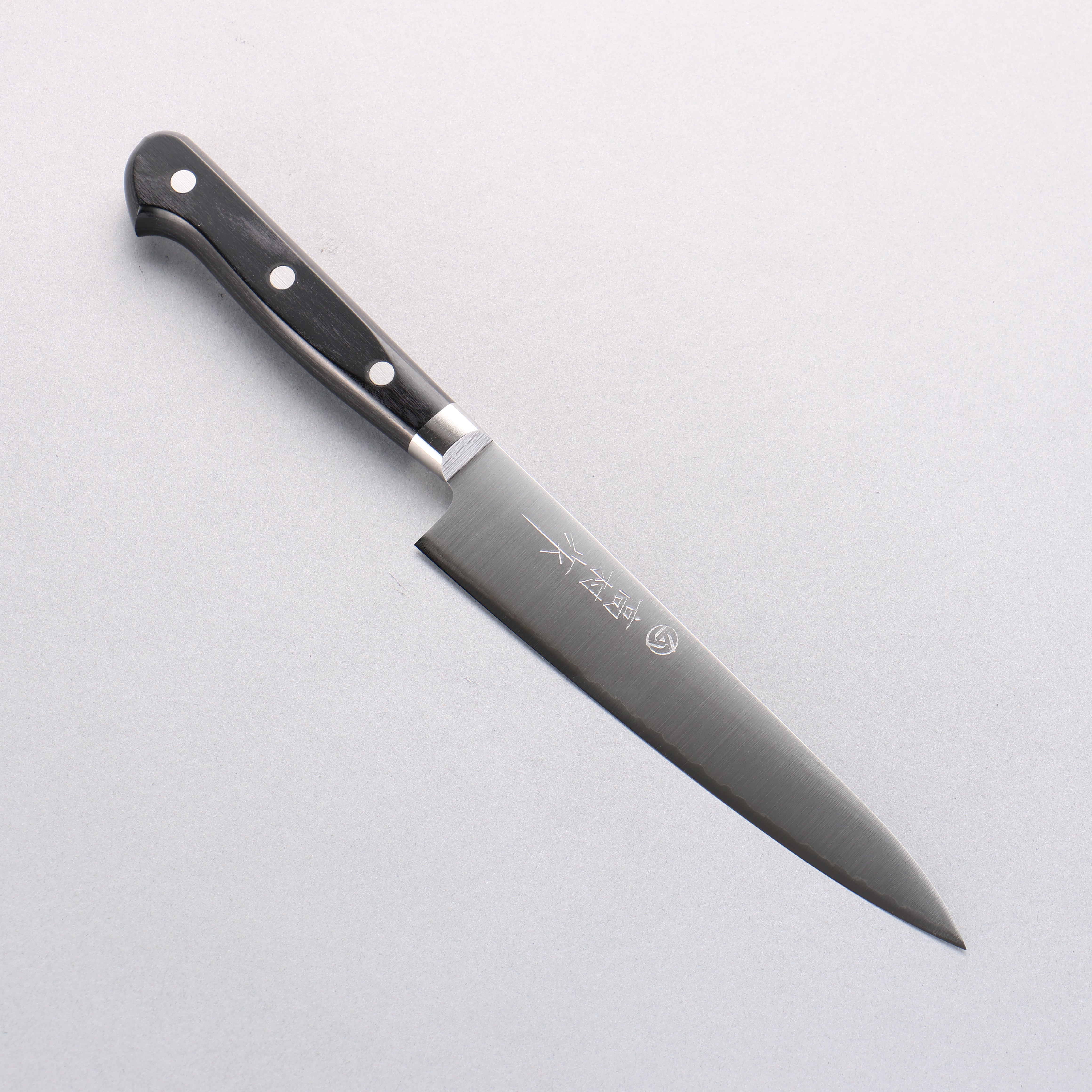 Takamura Knives VG10 Migaki Finished Petty-Utility 150mm Black Pakka wood Handle - Japanny - Best Japanese Knife