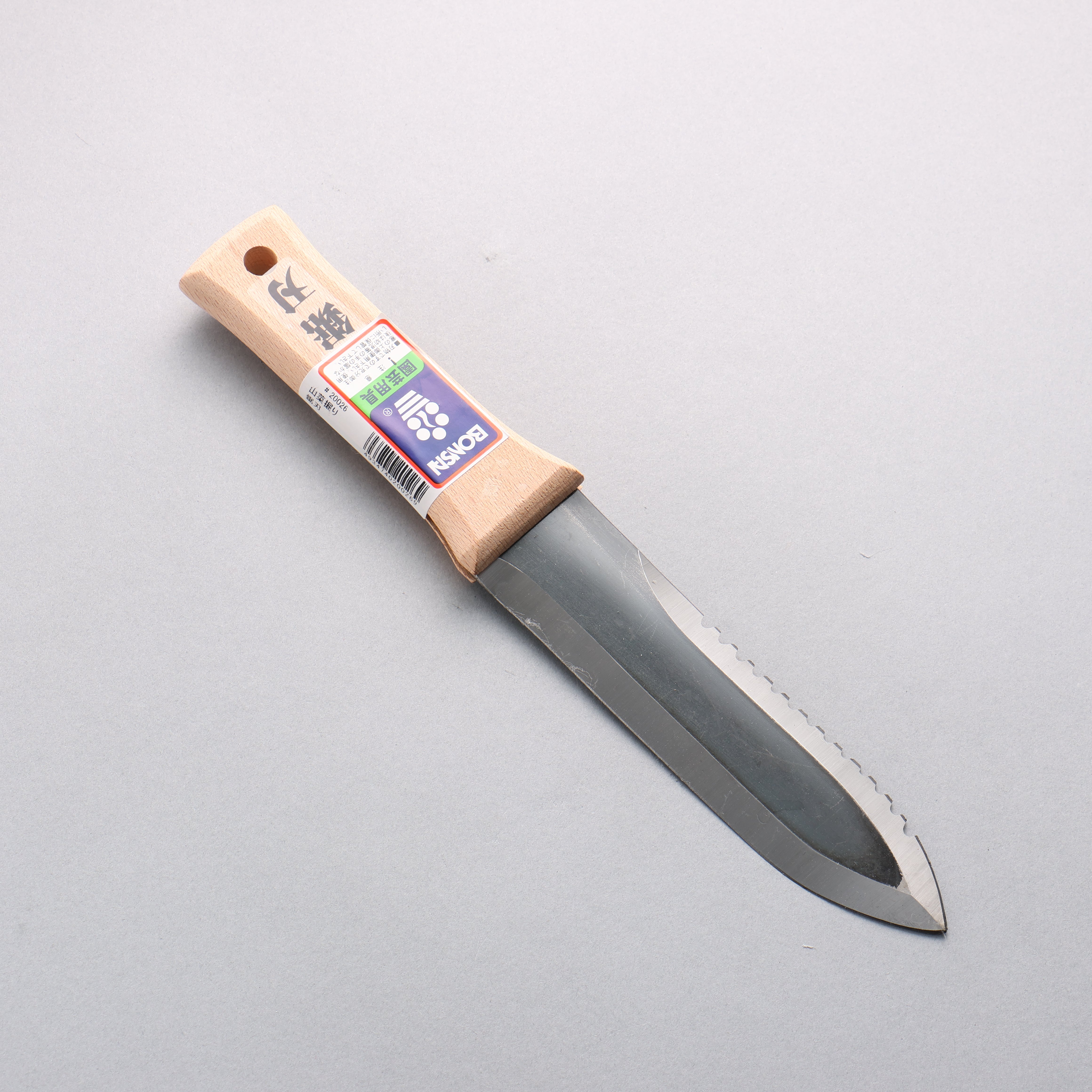 Bonsai Carbon steel Wild vegetable digging saw blade with Sheath 170mm - Japanny - Best Japanese Knife