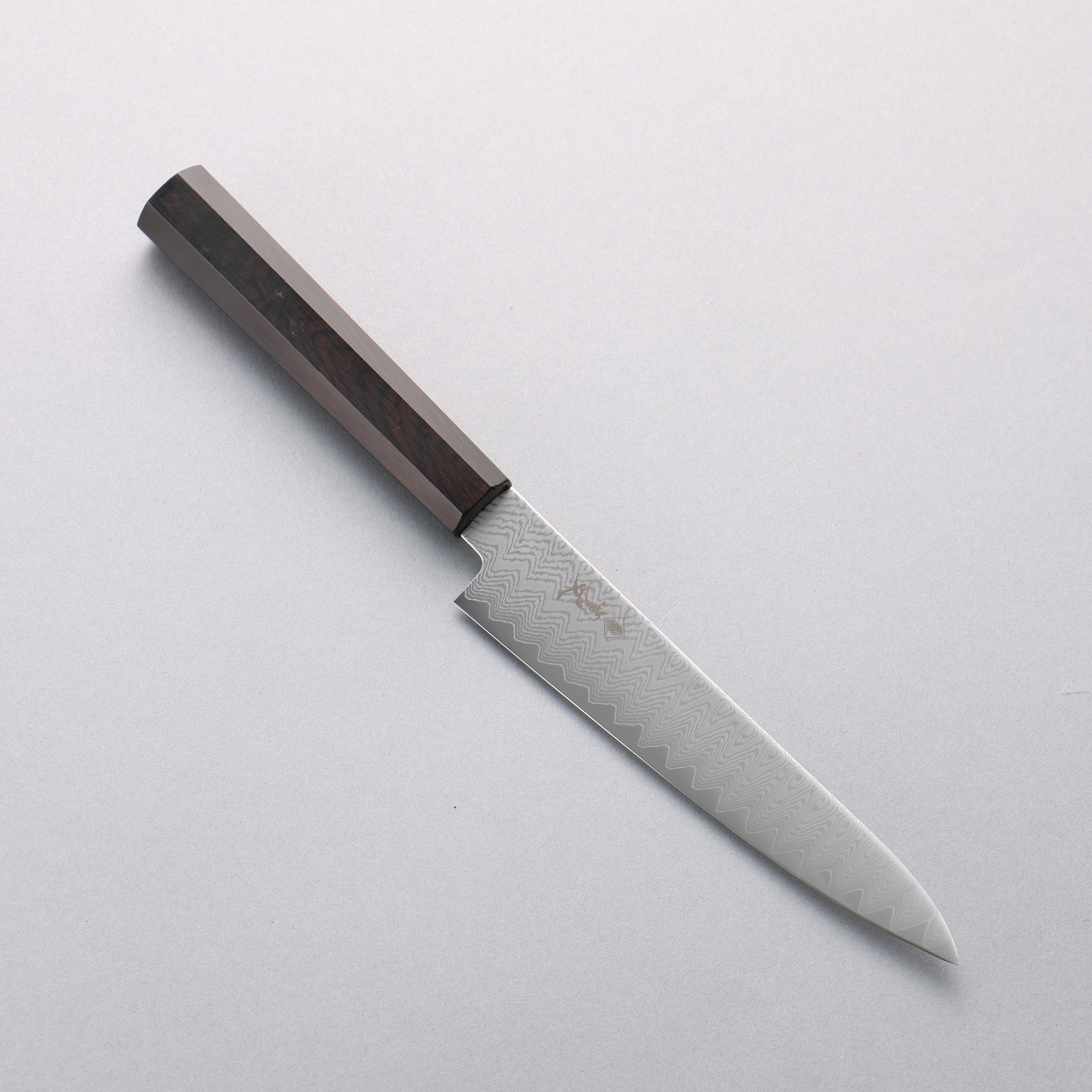 Kanjyo VG10 Damascus Petty-Utility 150mm Ebony Wood Handle - Japanny - Best Japanese Knife