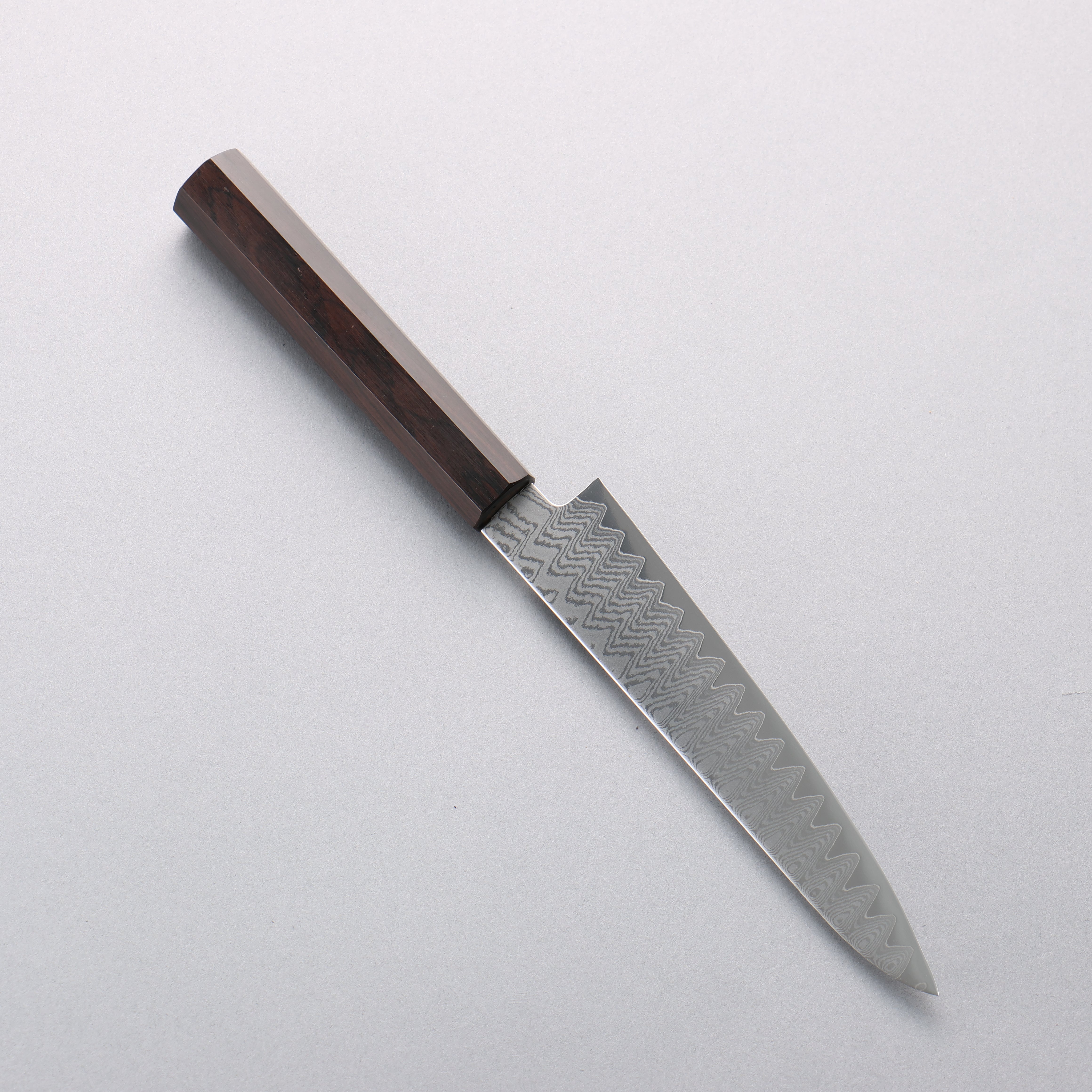 Kanjyo VG10 Damascus Petty-Utility 150mm Ebony Wood Handle - Japanny - Best Japanese Knife