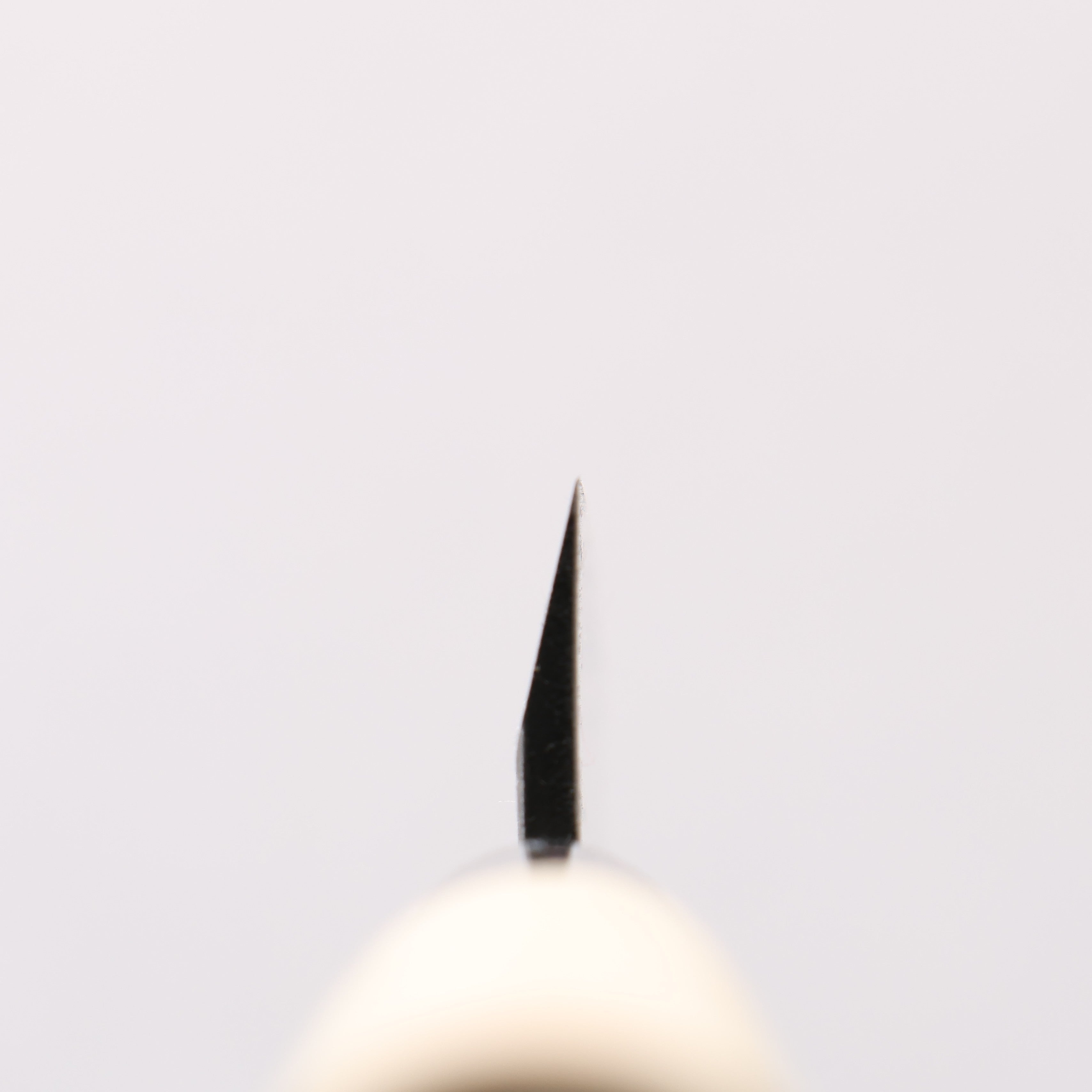 Sakai Takayuki Blue Steel No.2 Black Finished Vertical Stripes Ajikiri 90mm Magnolia (Ferrule: Black Plastic) Handle - Japanny - Best Japanese Knife