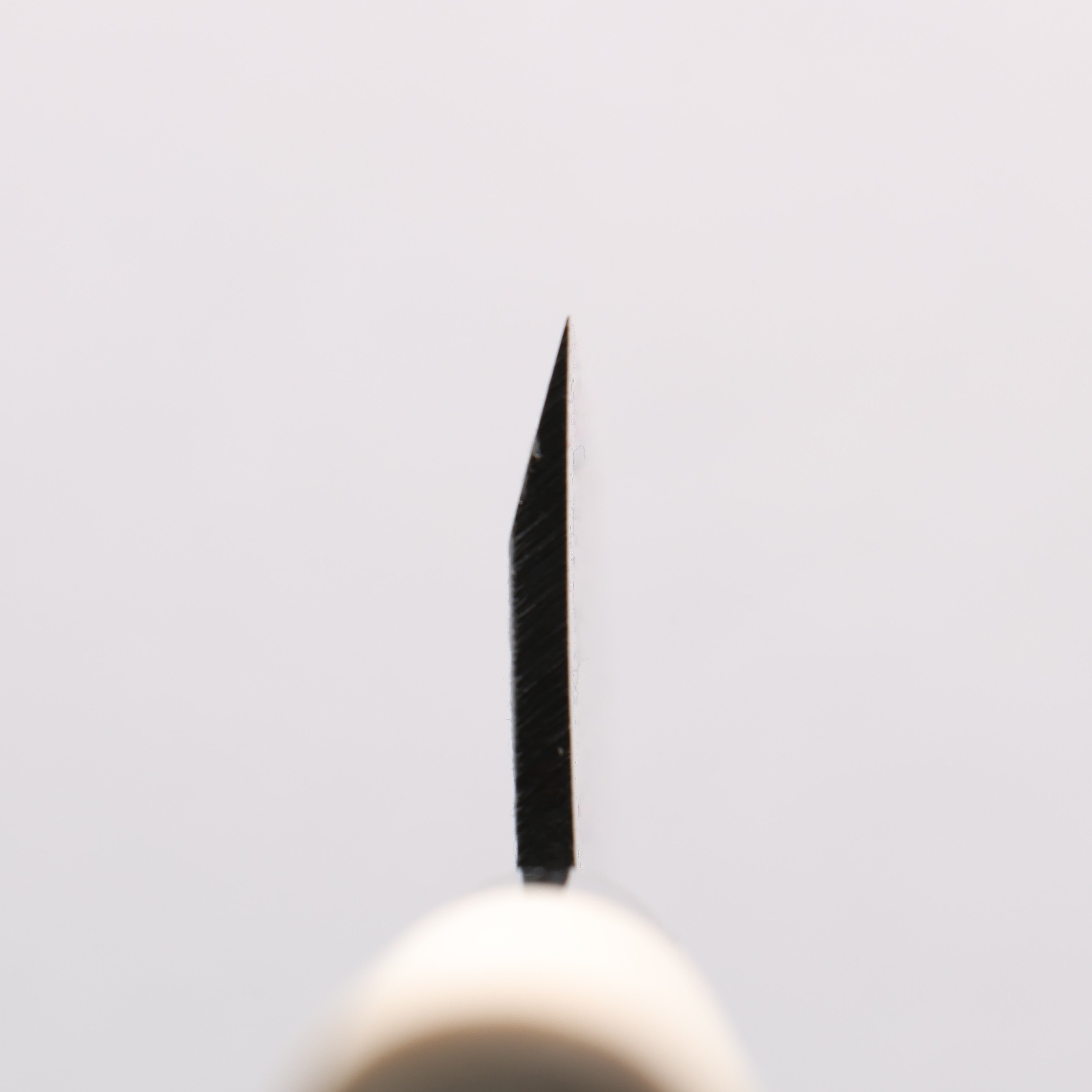 Sakai Takayuki Blue Steel No.2 Black Finished Vertical Stripes Ajikiri 120mm Magnolia (Ferrule: Black Plastic) Handle - Japanny - Best Japanese Knife