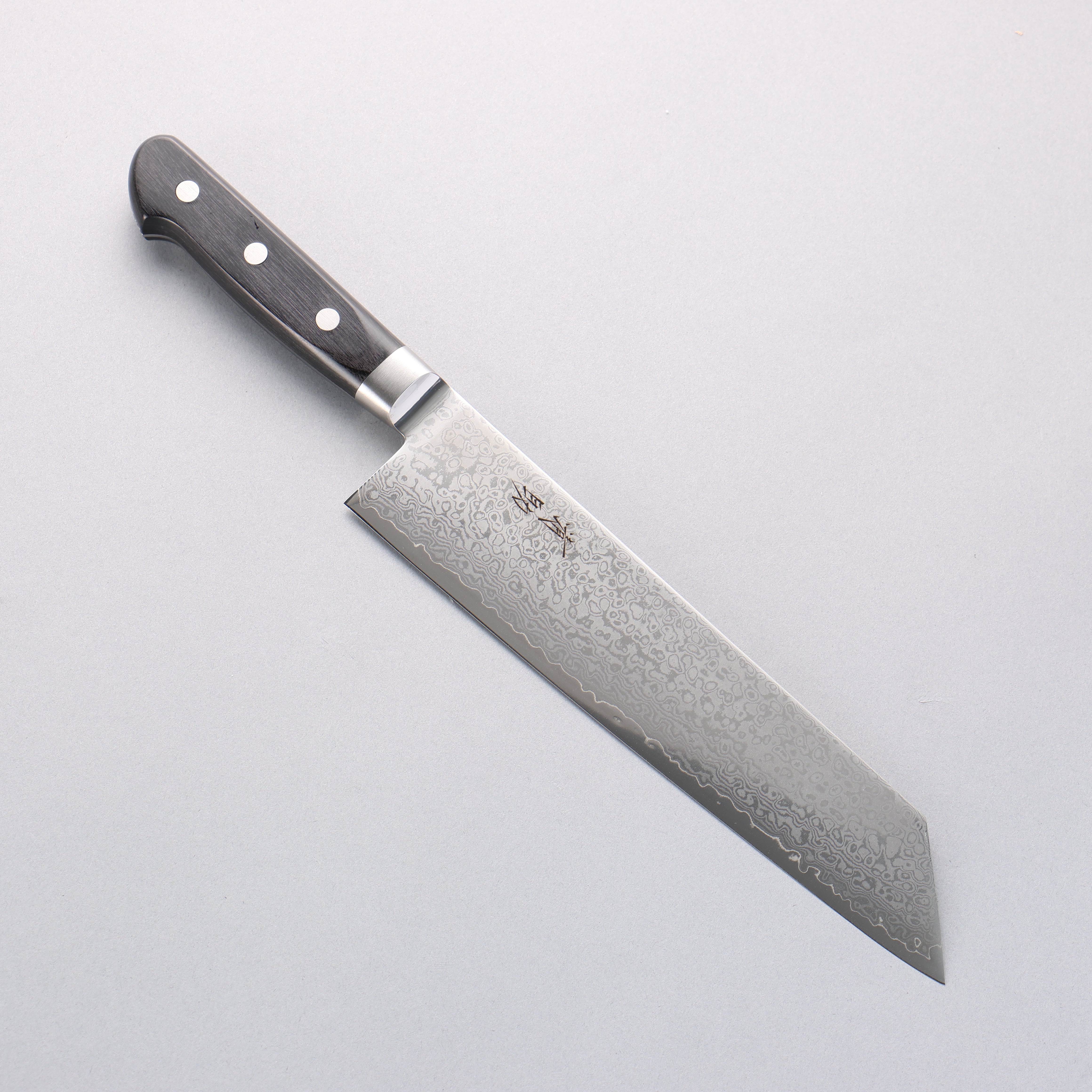 Seisuke VG10 33 Layer Mirrored Finish Damascus Kiritsuke Gyuto 210mm Black Pakka wood Handle - Japanny - Best Japanese Knife