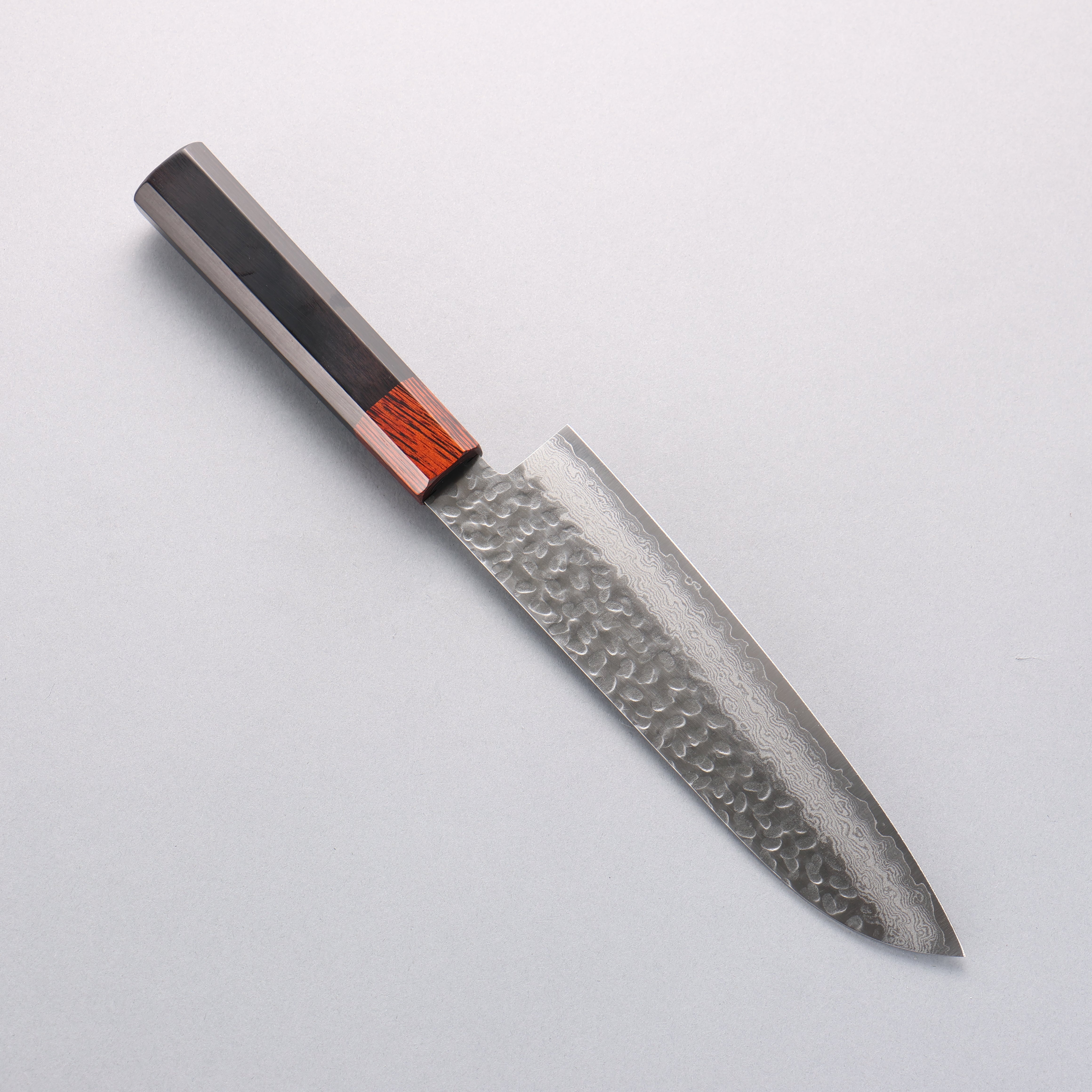 Seisuke VG10 33 Layer Hammered Damascus Santoku 180mm Black Pakka wood Handle - Japanny - Best Japanese Knife