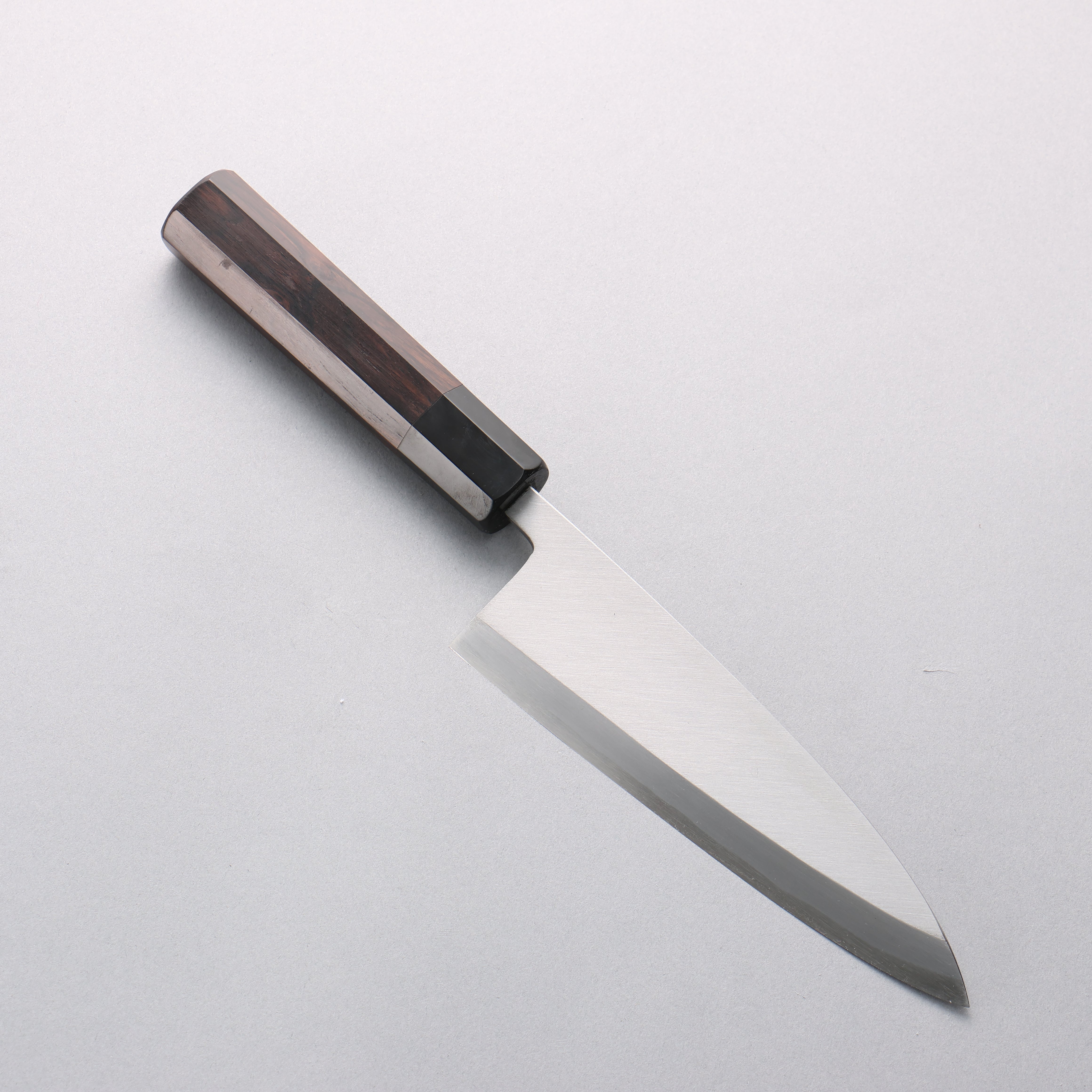 Minamoto Akitada Blue Steel No.2 Aideba 165mm Ebony Wood (ferrule: Black Water Buffalo Horn) Handle - Japanny - Best Japanese Knife
