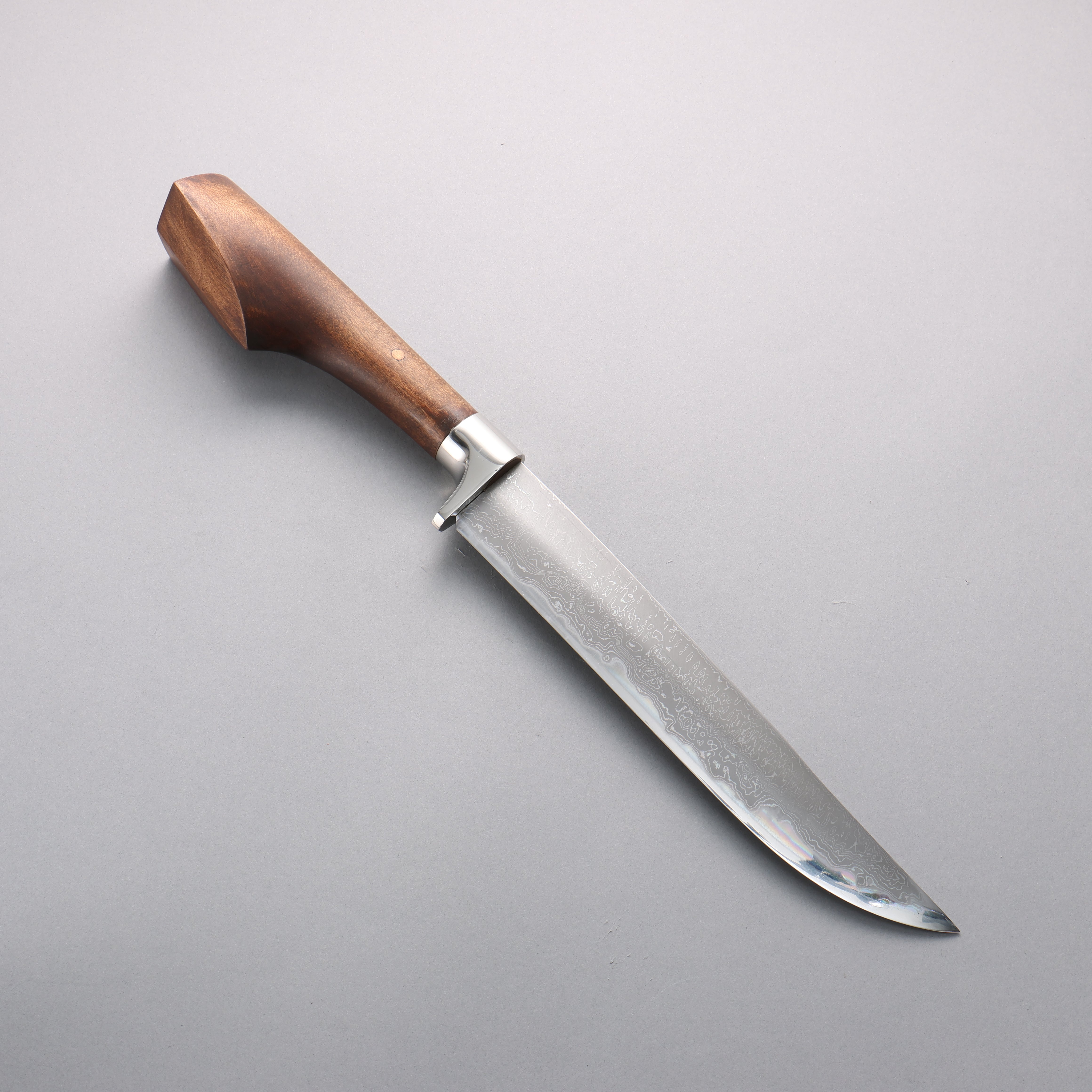 Kurotori White Steel No.1 Damascus Sword Machete Natural wood Handle with Sheath 240mm - Japanny - Best Japanese Knife