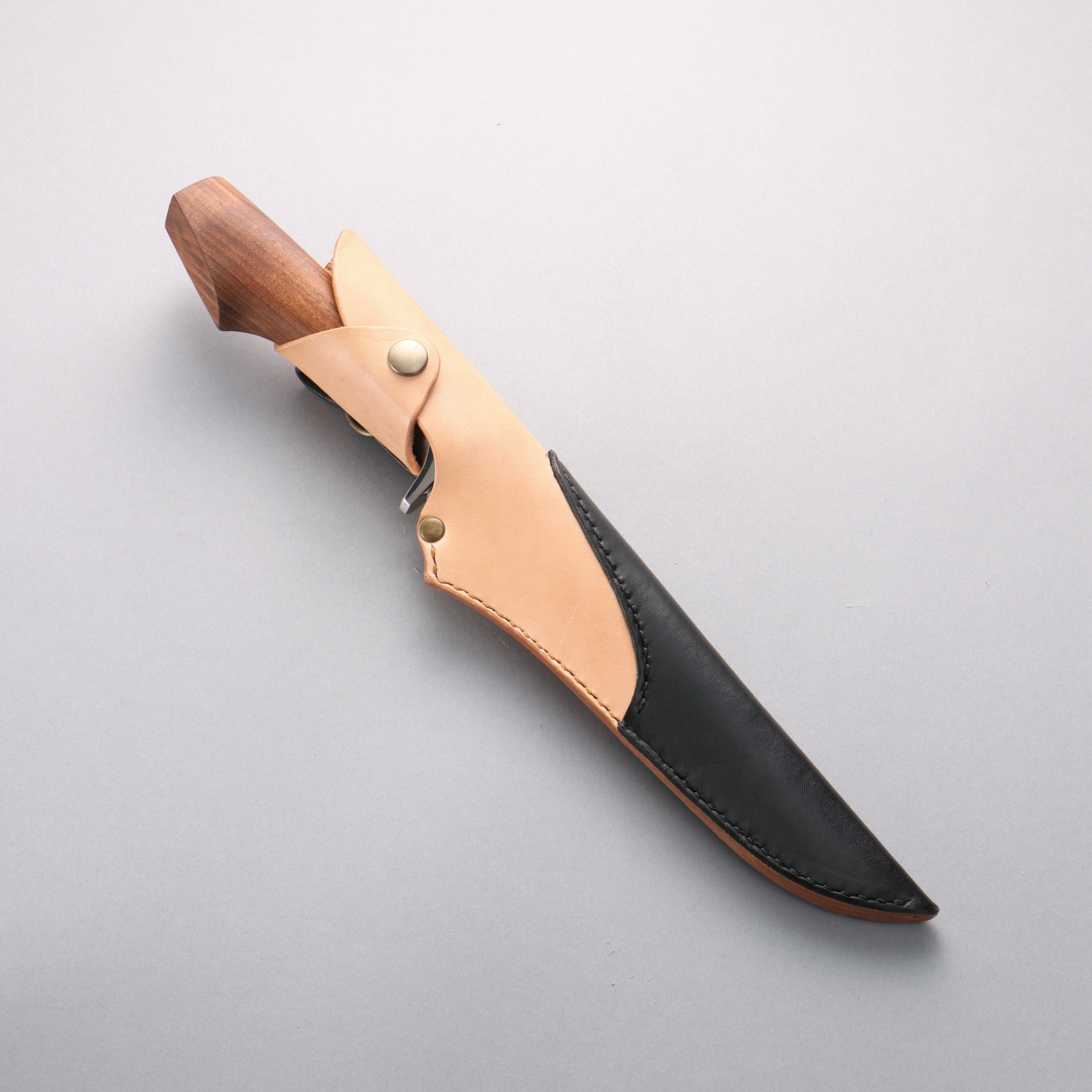 Kurotori Silver Steel No.3 Migaki Finished Sword Machete Natural wood Handle with Sheath 225mm - Japanny - Best Japanese Knife