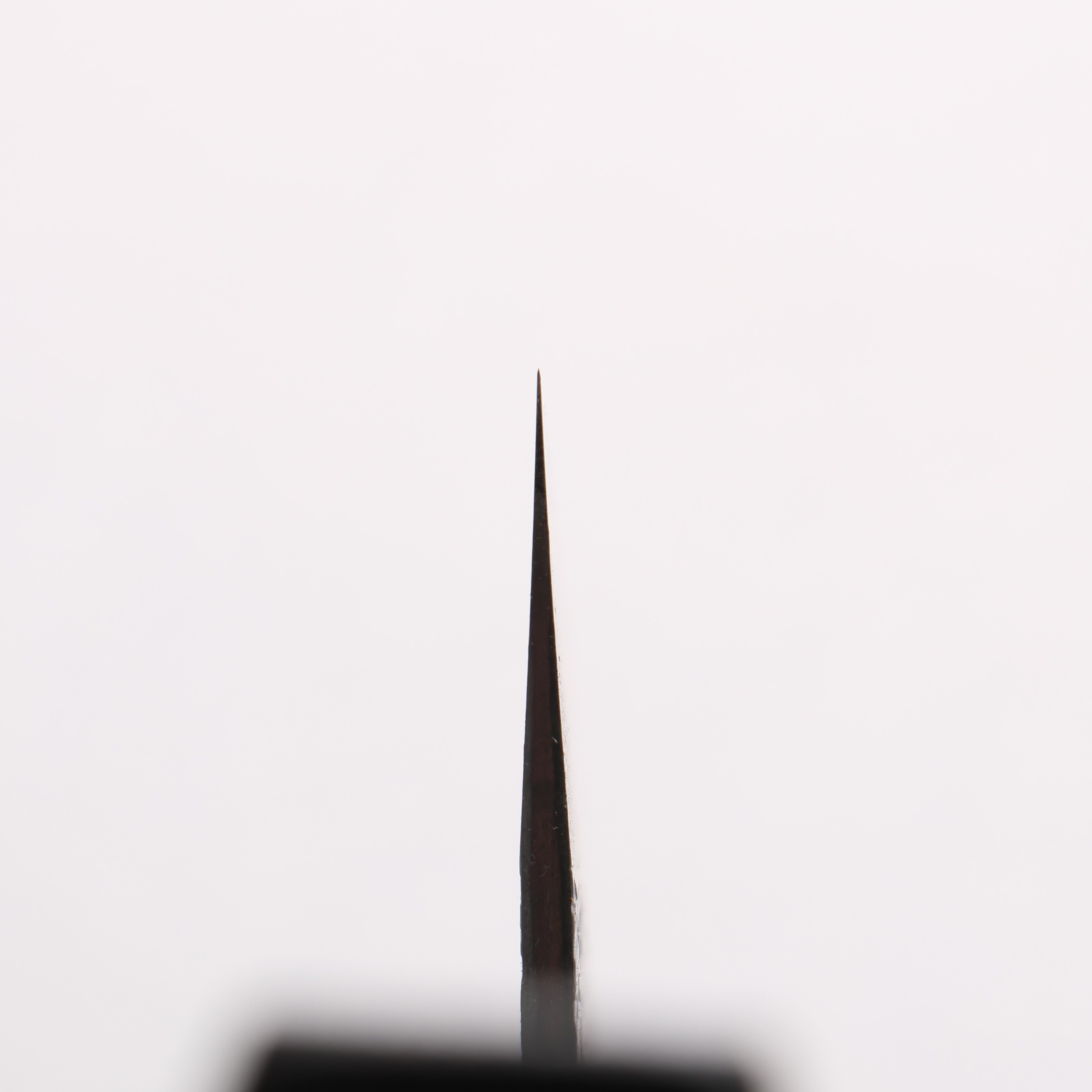 Isamitsu Abe Blue Super Hammered Black Finished Gyuto 210mm Rosewood (pentagonal) Handle - Japanny - Best Japanese Knife