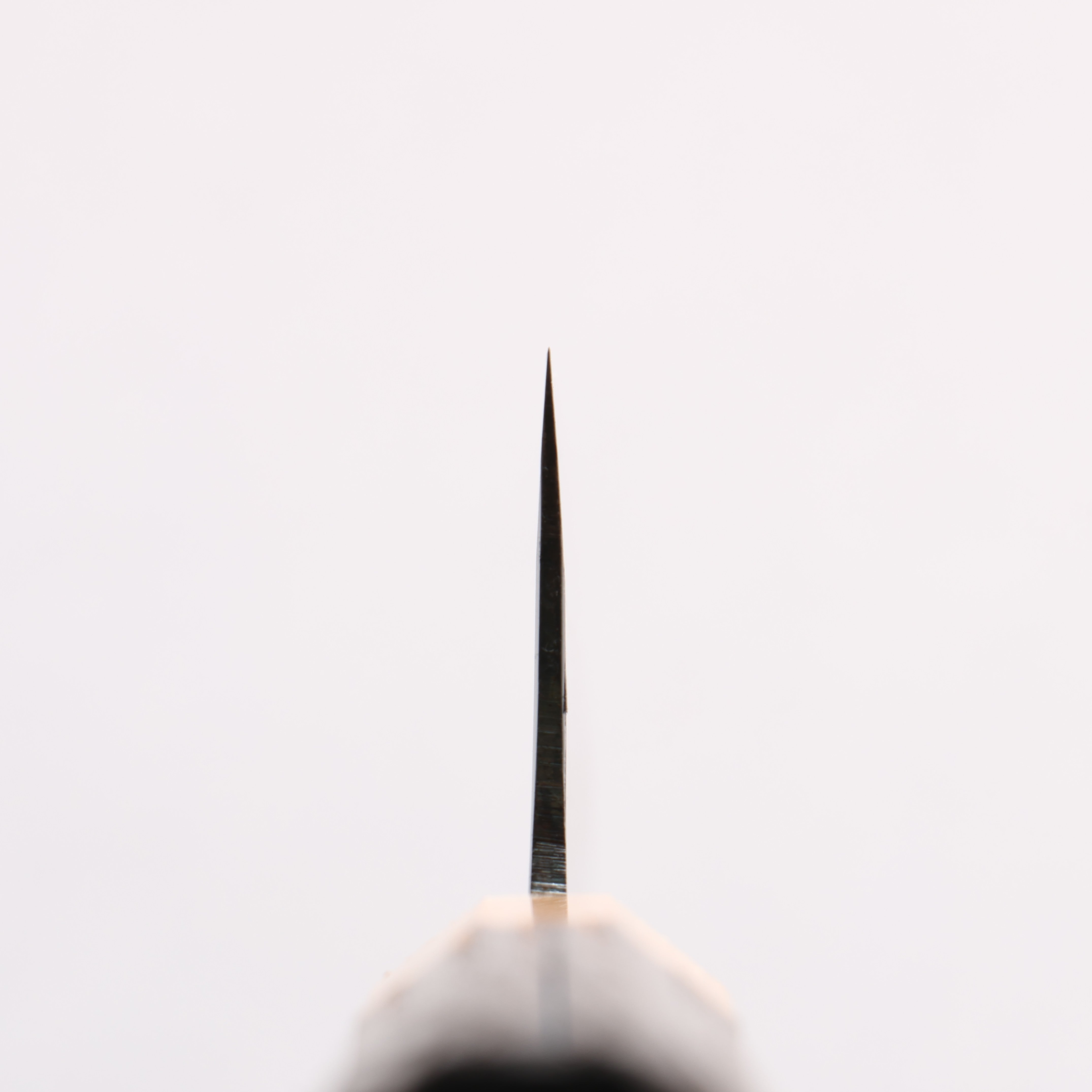 Seisuke Blue Steel No.1 Black Finished Santoku 165mm Burnt Chestnut (ferrule: Cherry Wood) Handle - Japanny - Best Japanese Knife
