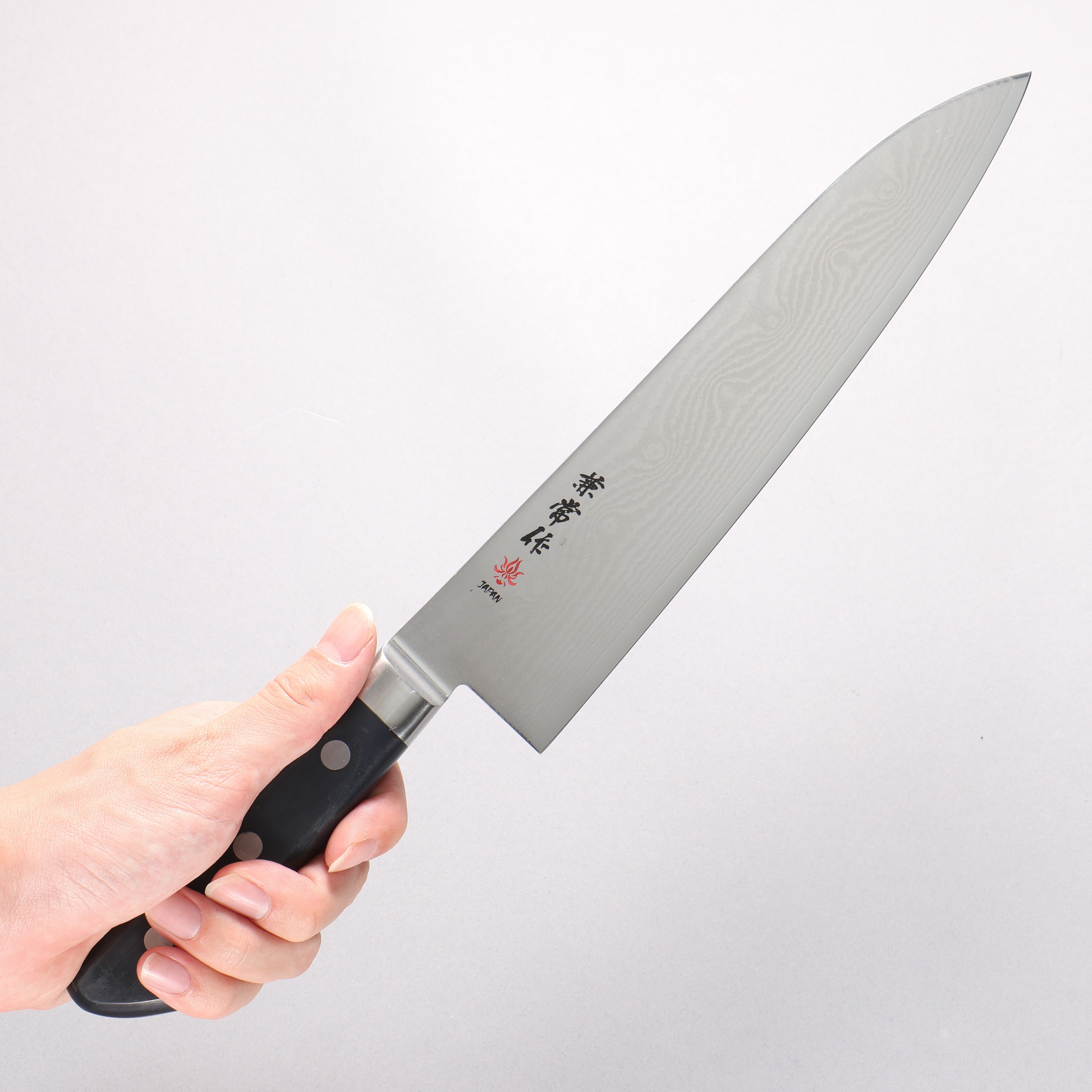 Kanetsune VG10 33 Layer Damascus Gyuto 240mm Plastic Handle - Japanny - Best Japanese Knife