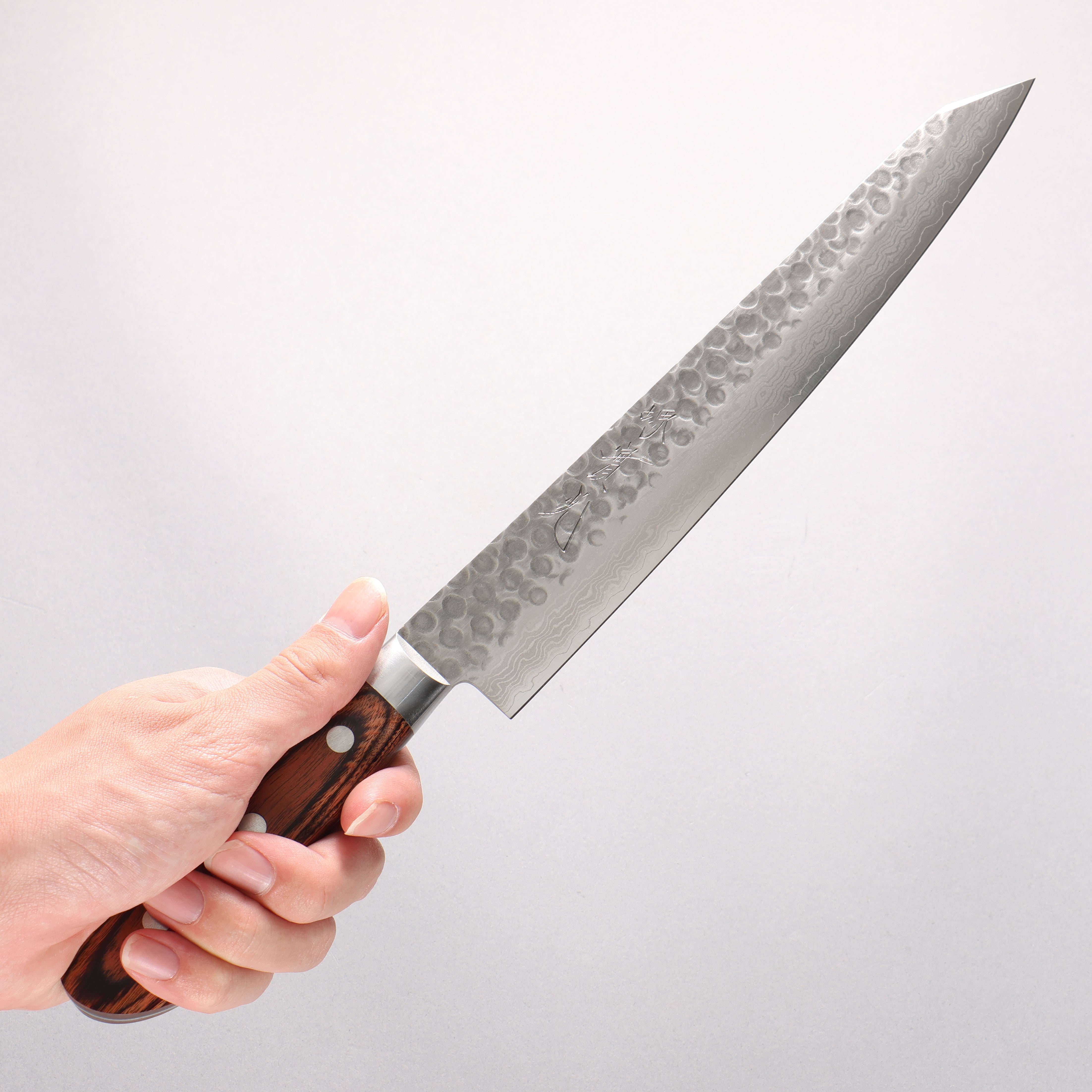 Jikko VG10 17 Layer Kiritsuke Sujihiki 230mm Mahogany Handle - Japanny - Best Japanese Knife