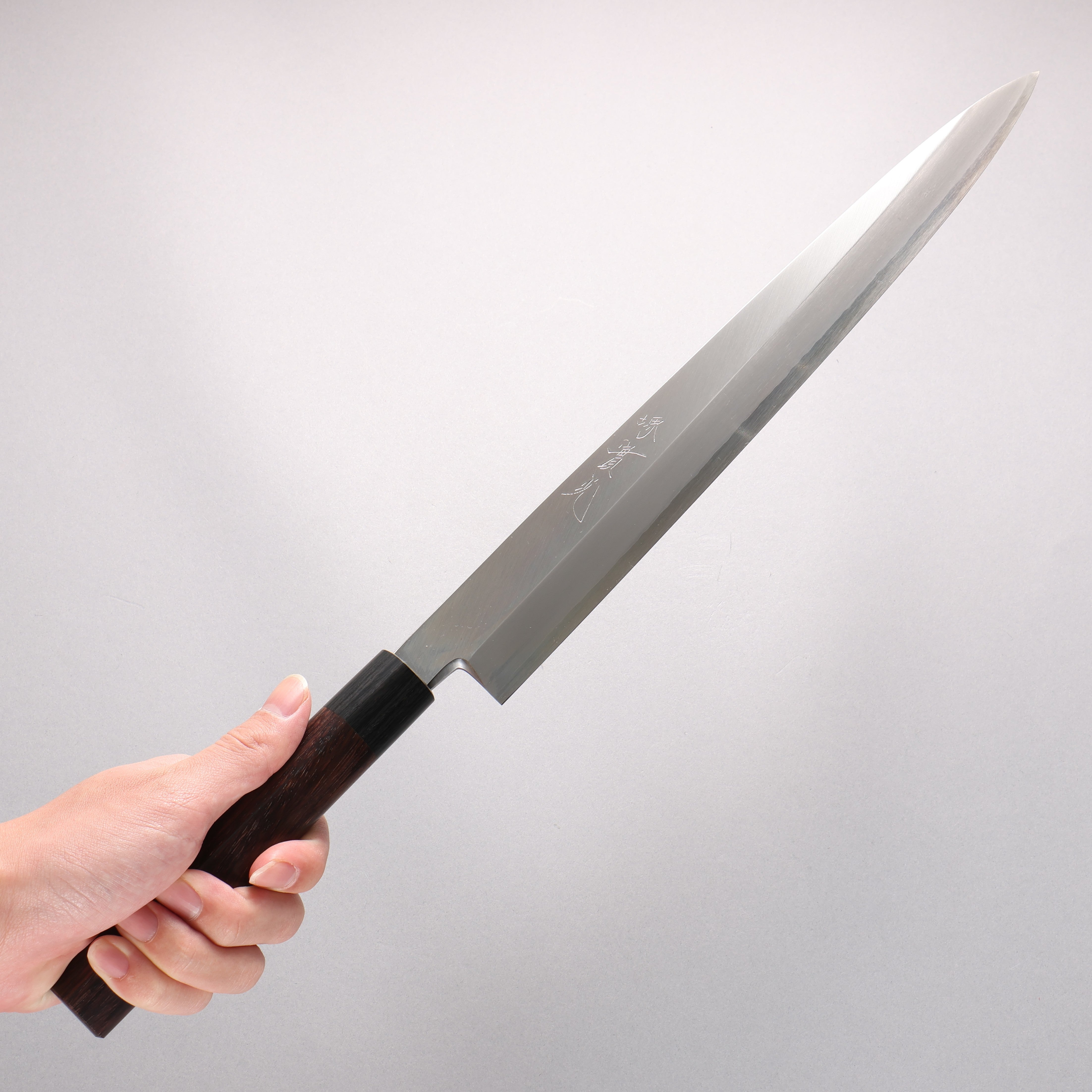Jikko Silver Steel No.3 Yanagiba 330mm Shitan Handle - Japanny - Best Japanese Knife