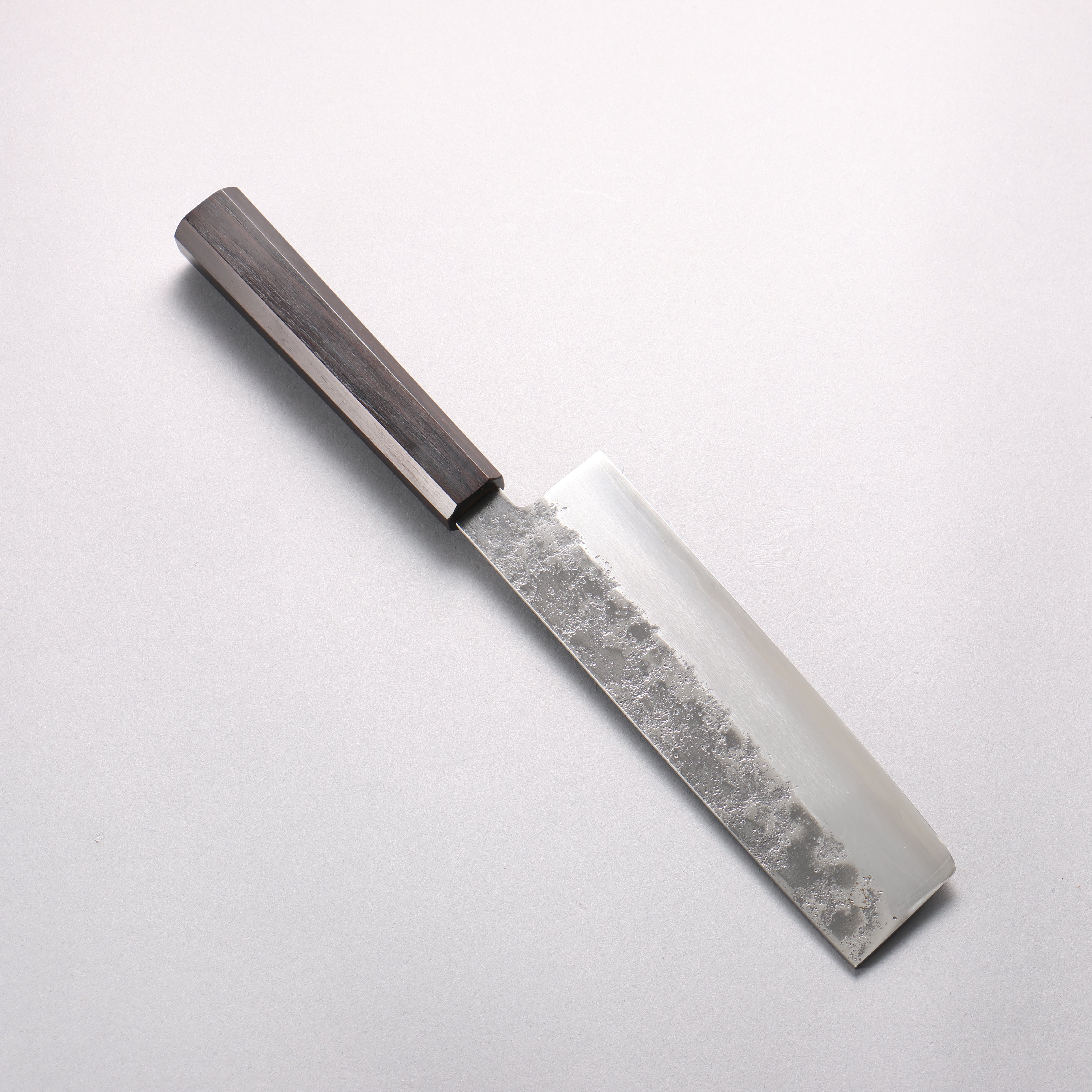 Seisuke Silver Steel No.3 Nashiji Nakiri 165mm Ebony Wood Handle - Japanny - Best Japanese Knife