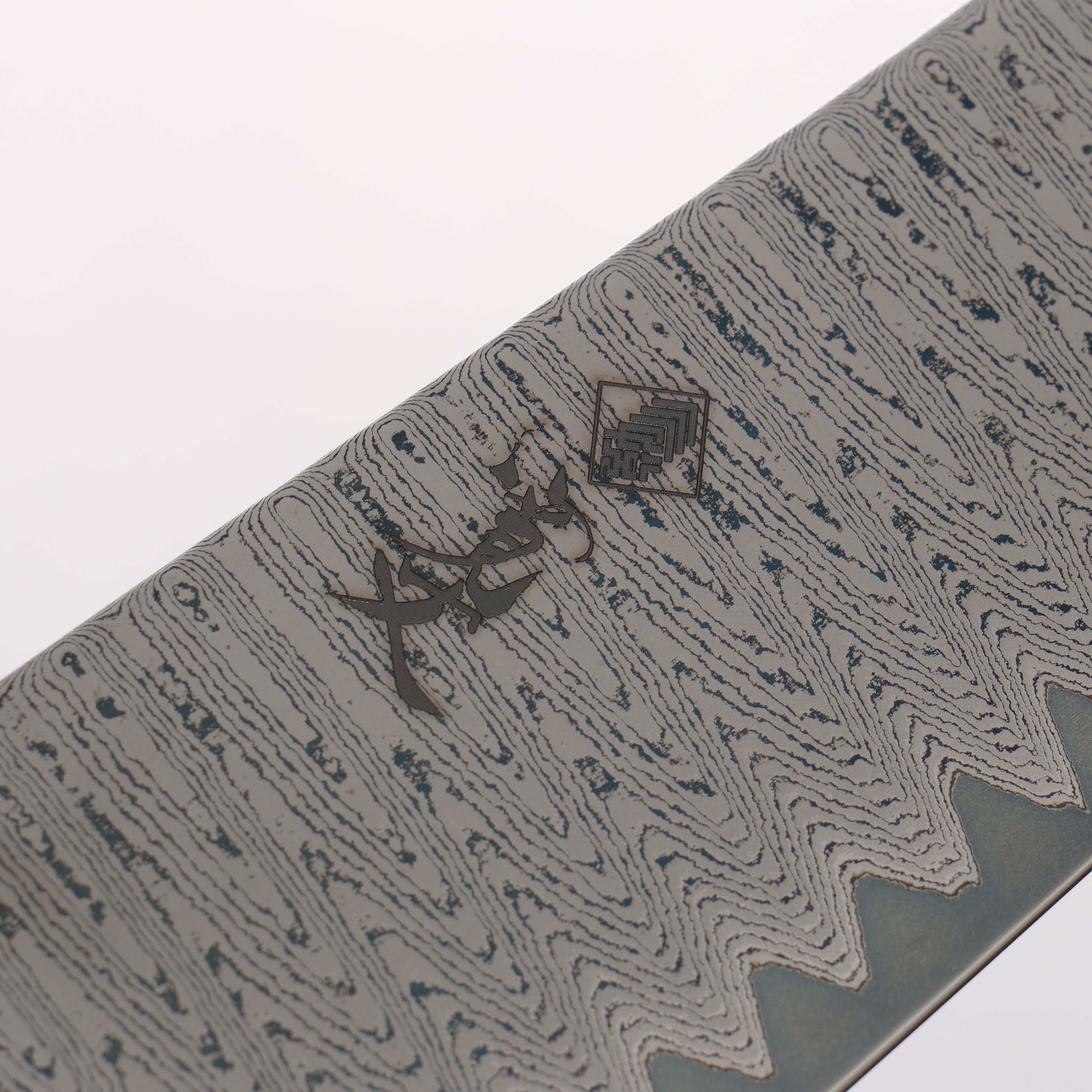 Kanjyo VG10 Damascus Ladder Pattern Gyuto 240mm Ebony Wood Handle - Japanny - Best Japanese Knife