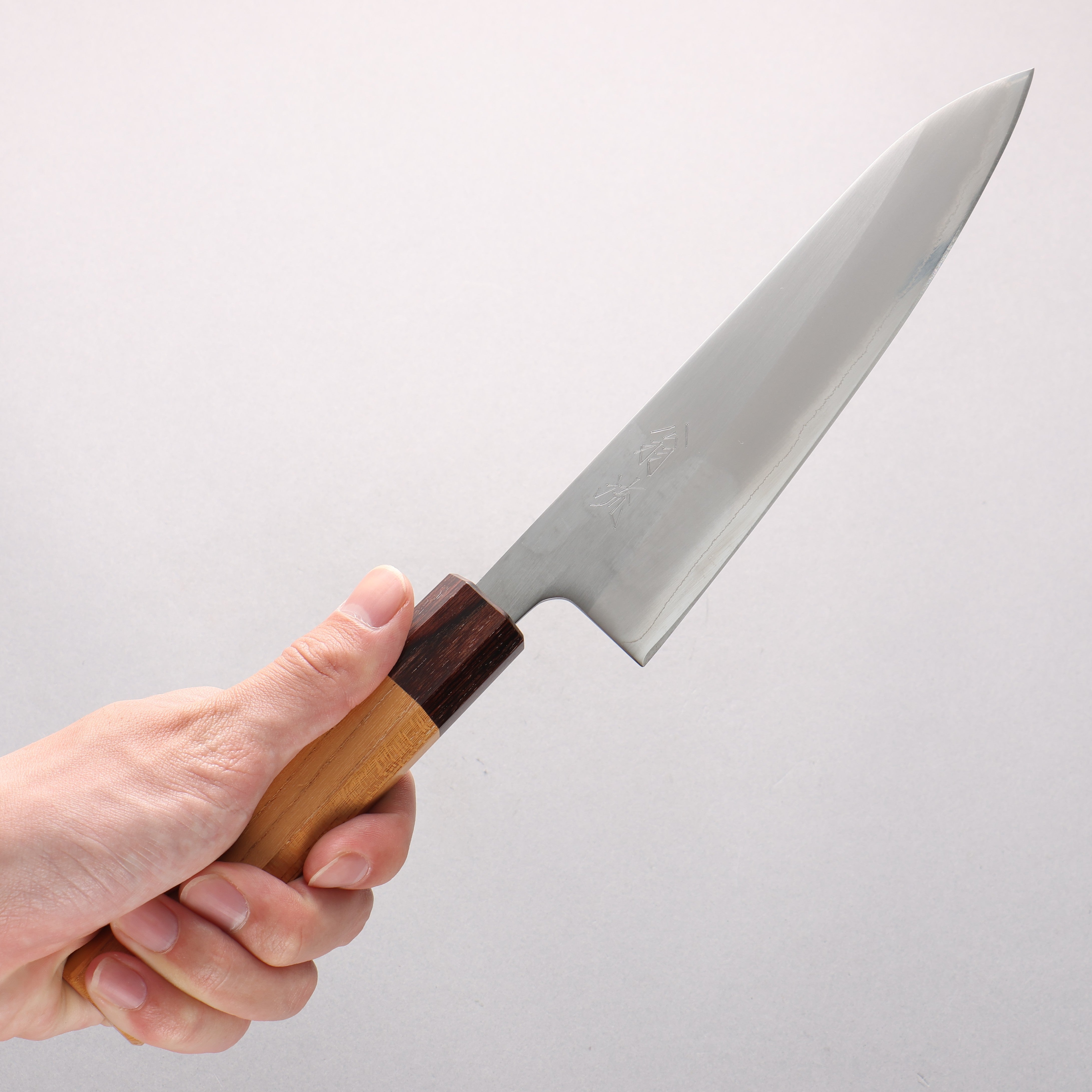 Oul White Steel No.1 Gyuto 180mm Keyaki (Japanese Elm) Handle - Japanny - Best Japanese Knife