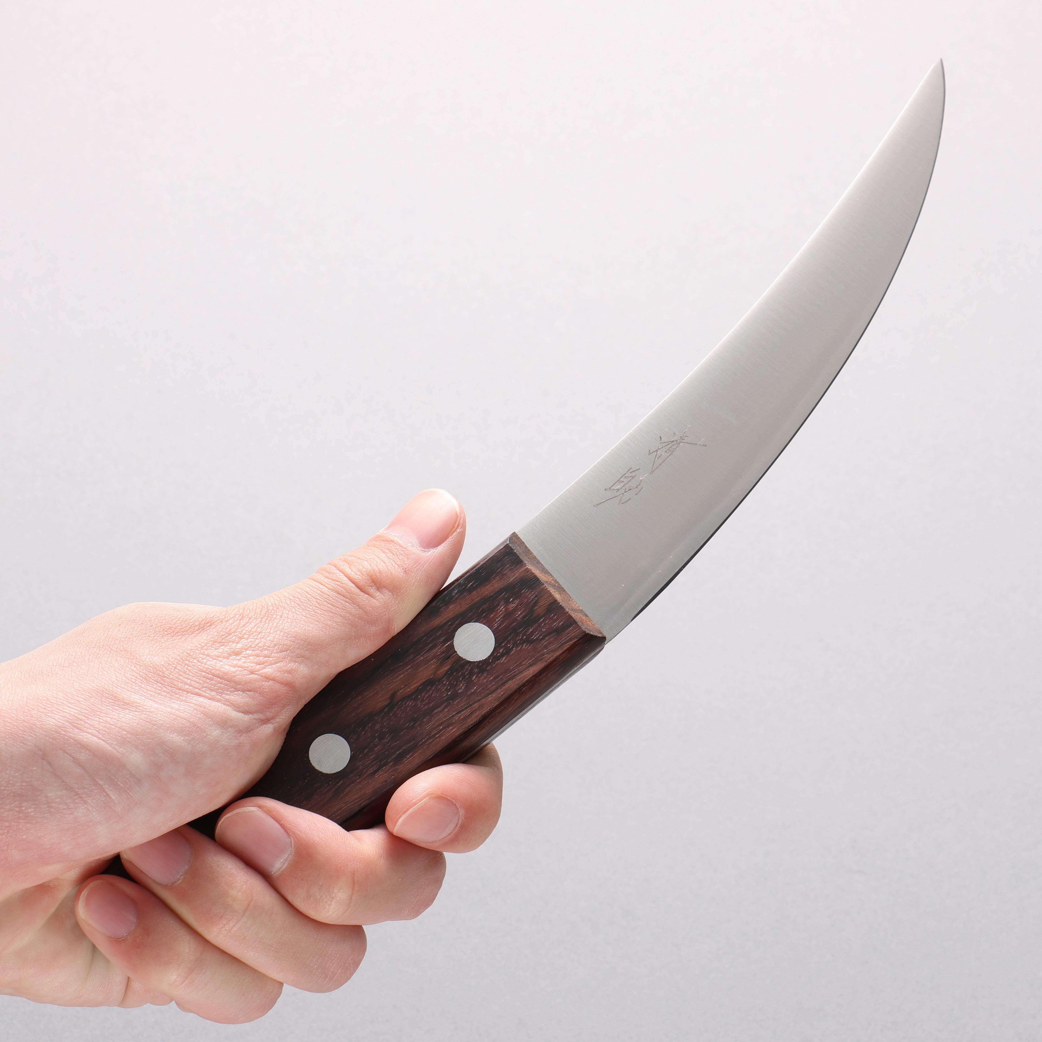 Seisuke Sanzoku Japanese Steel Butcher(Small) 150mm Shitan Handle - Japanny - Best Japanese Knife